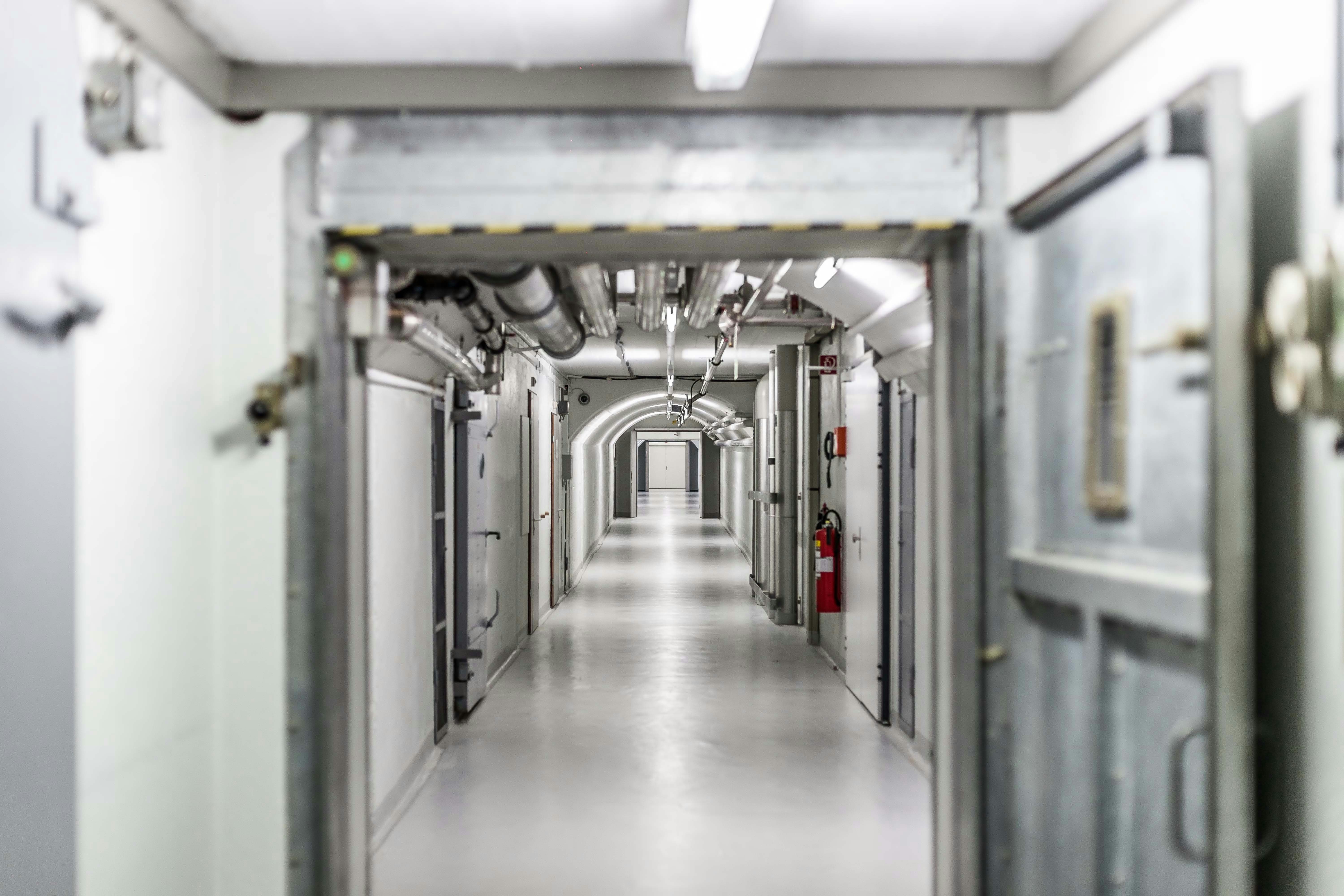Inside the nuclear bunker for sale. Image by Griffiths Eccles