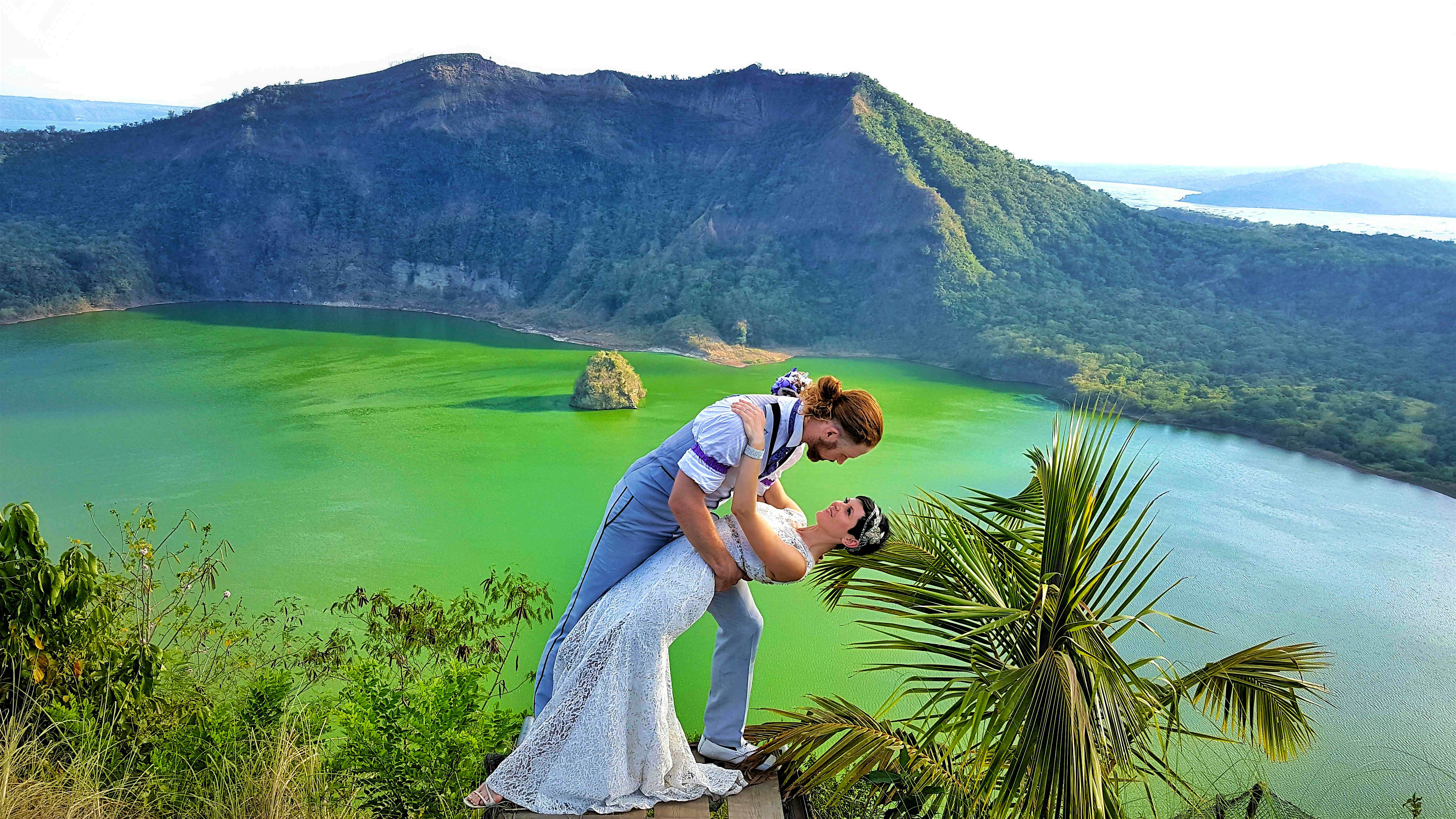 Travel News - 63 - taal volcano philippines A dip at the Taal Volcano in the Philippines.