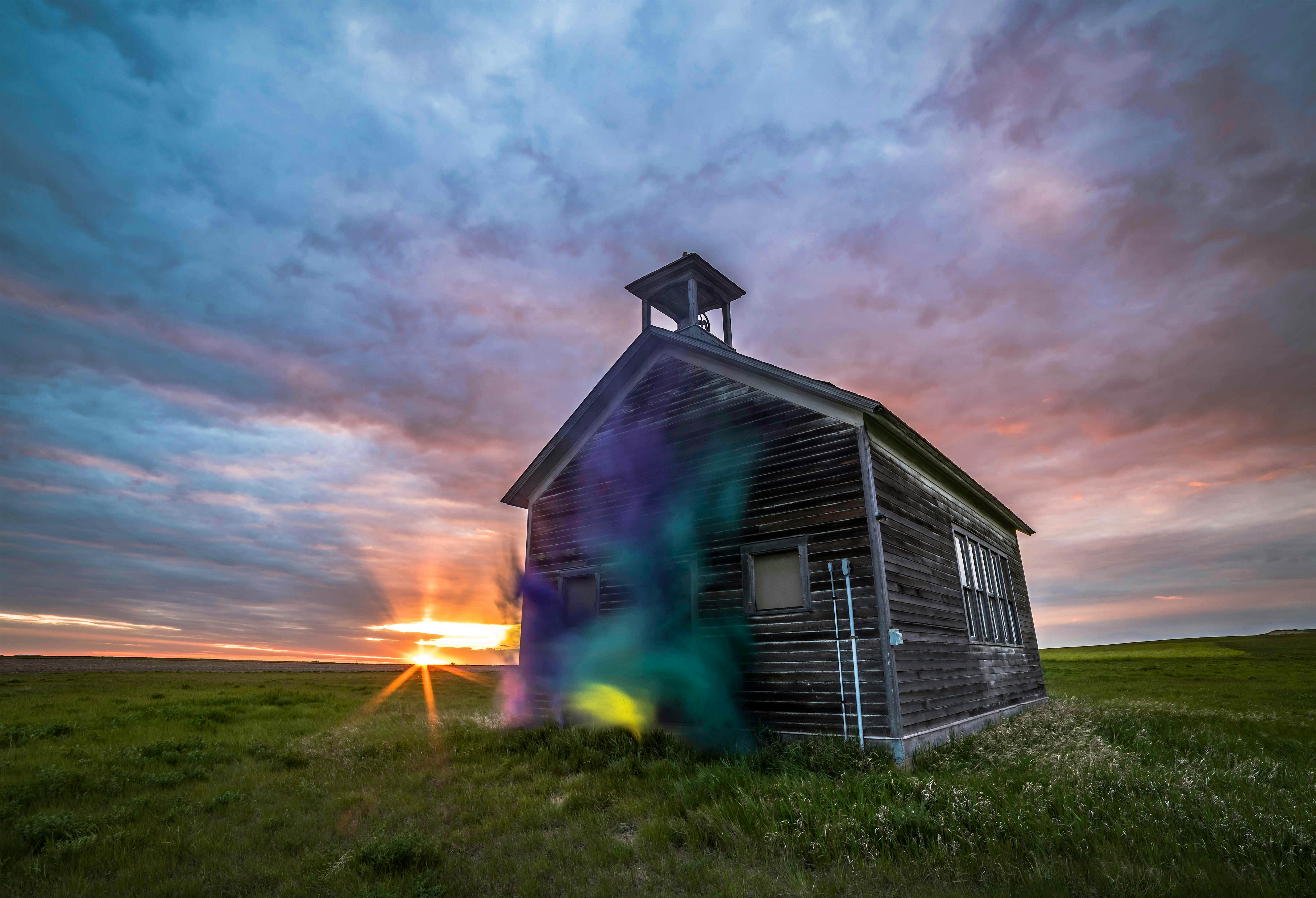 Travel News - Haunted. Image by Daniel Kessel Abandoned schoolhouse, North Dakota