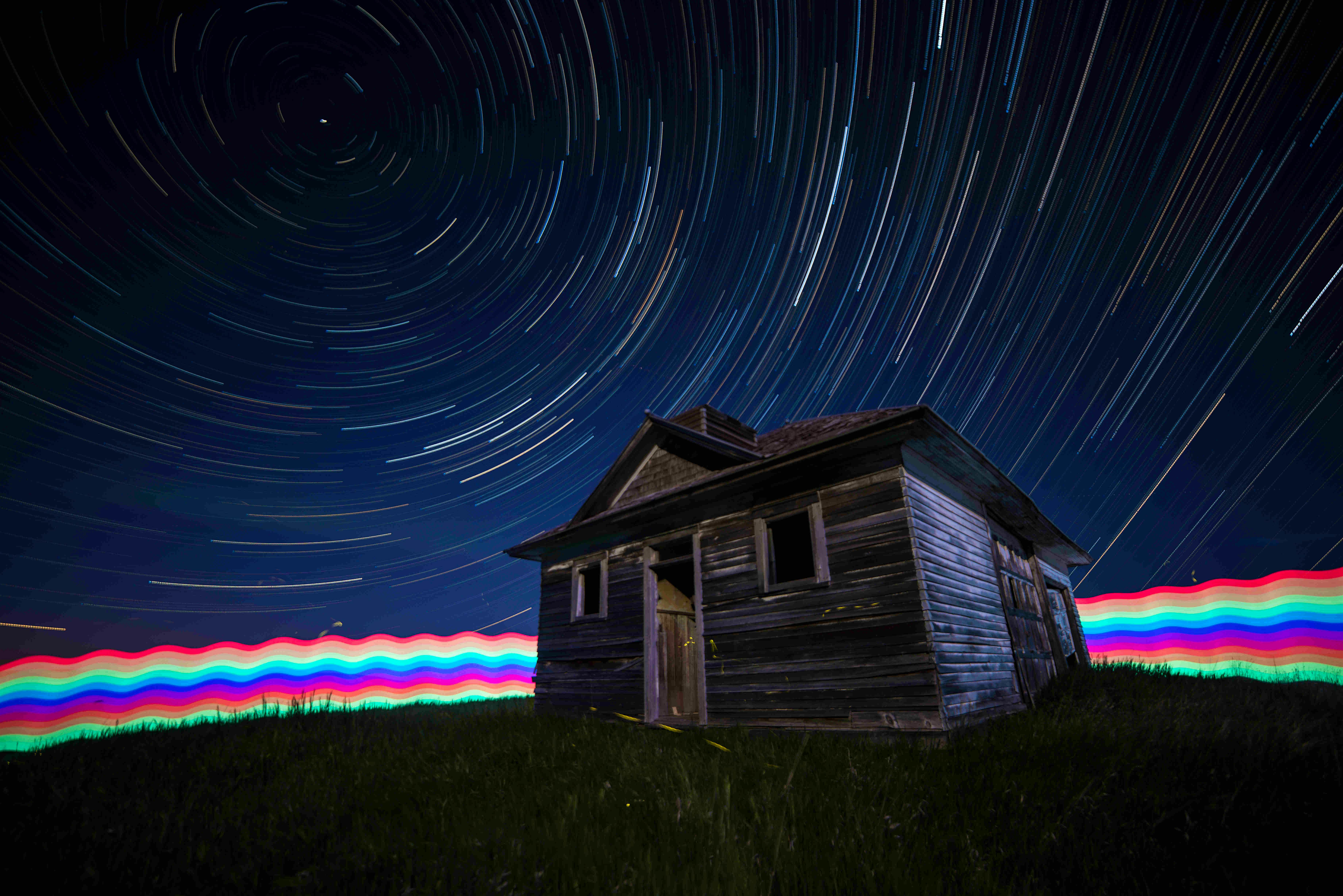Travel News - Illumine Image by Daniel Kessel Stars and light painting.
