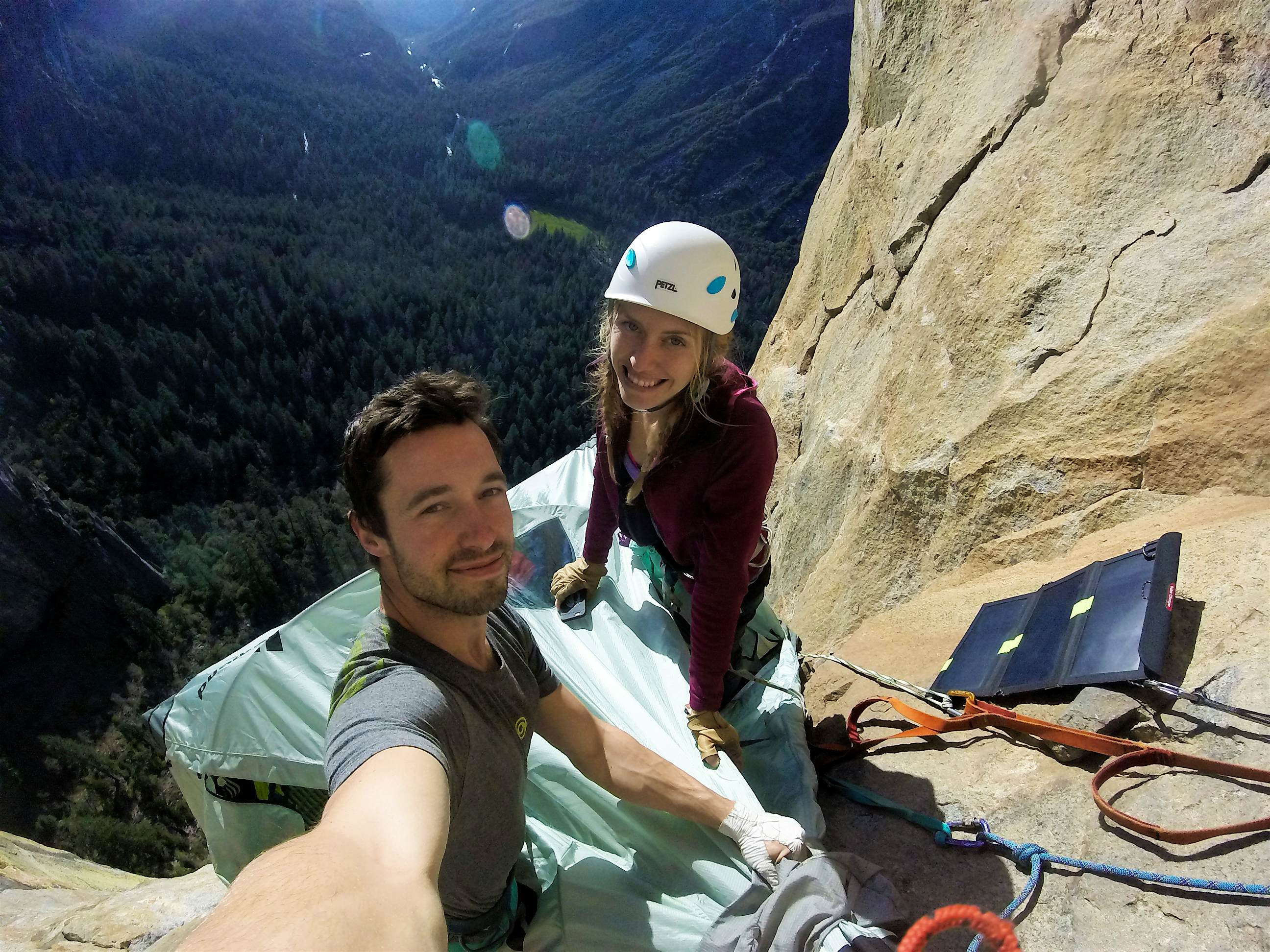 Travel News - Cliff Camping YouTuber Nate Murphy and girlfriend Tana climbed the Leaning Tower in Yosemite. Image: Nate Murphy/Media Drum World