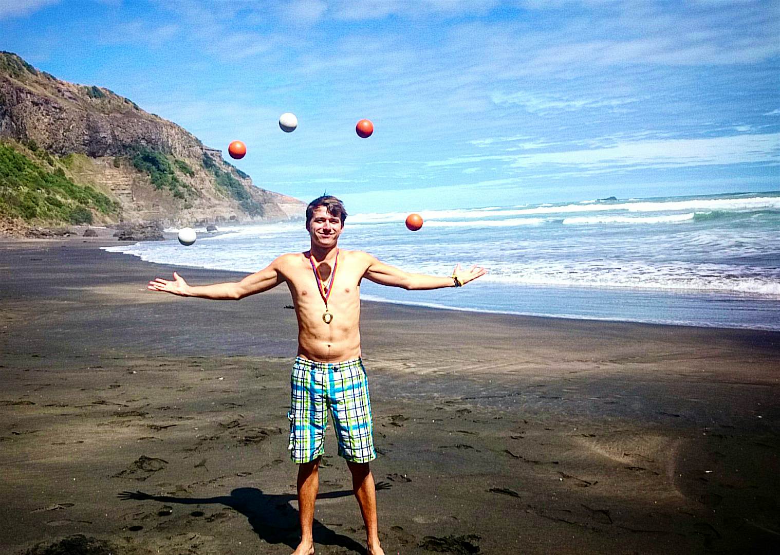 Travel News - Juggling all over the World North of Auckland, New Zealand.