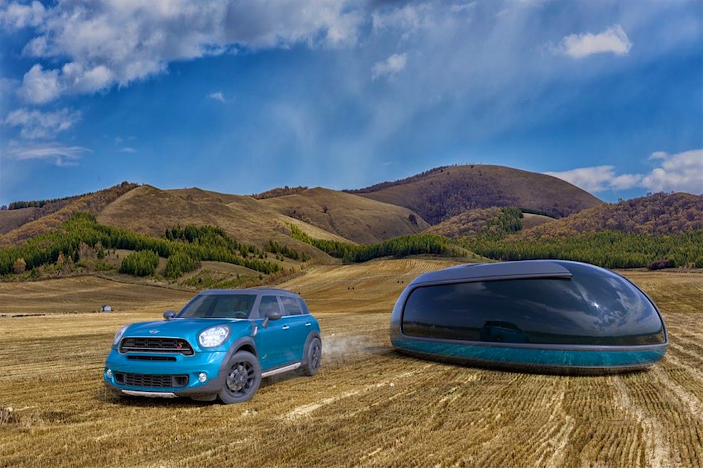 Travel News - MINI 4 This futuristic pod is bringing a new meaning to luxury camping. Image: Bitlens Studio