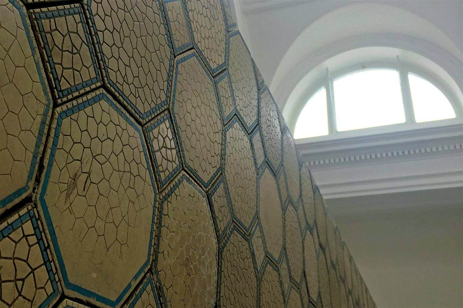 Travel News - Original Villeroy and Boch tiles same as Titanic swimming pool The new Drawing Room bar features the same tiles that lined the Titanic's swimming pool. Image: Titanic Foundation