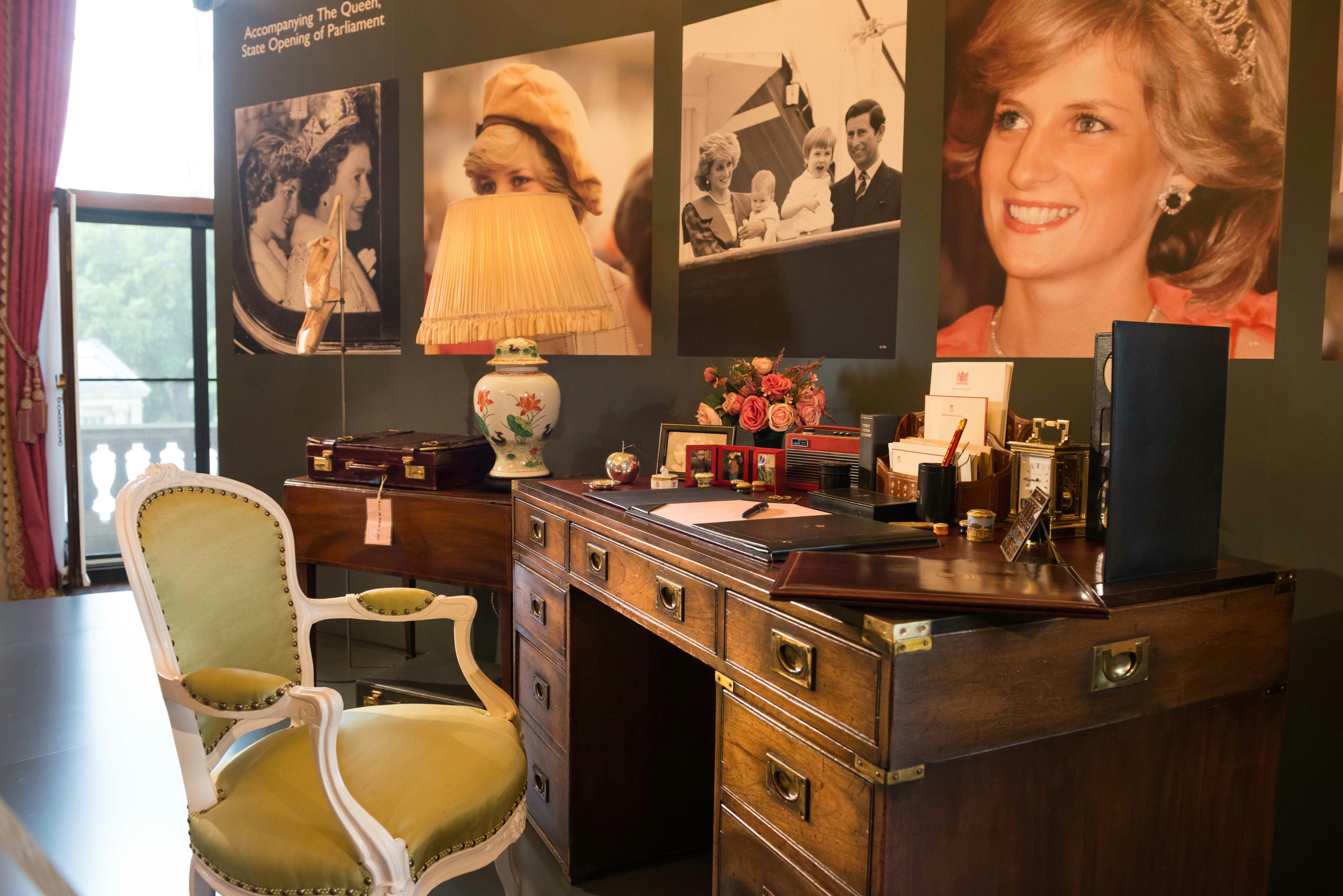 Princess Diana's writing Desk at Buckingham Palace