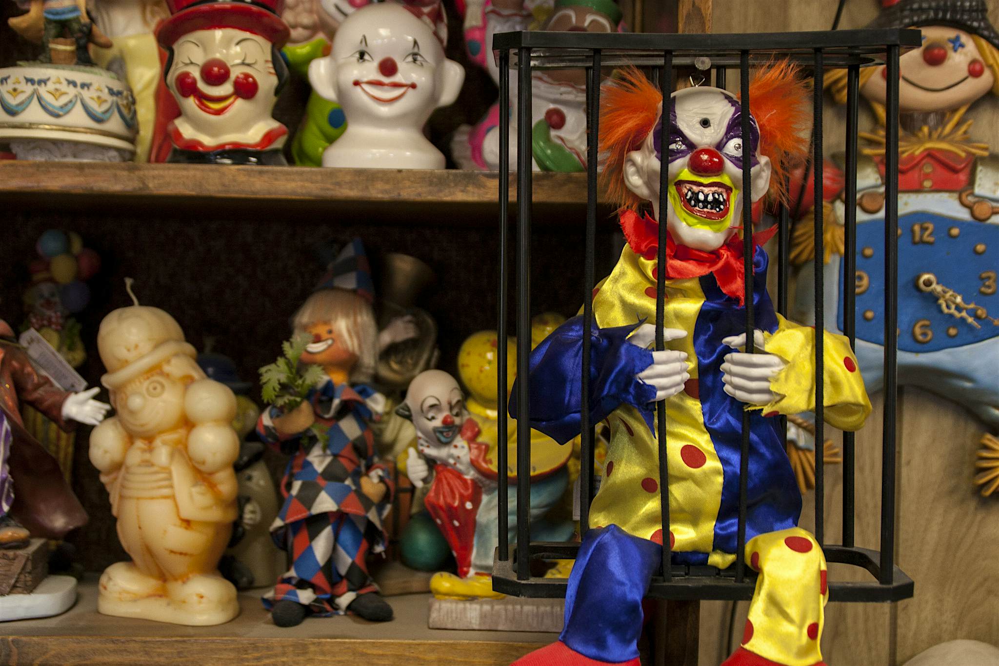 Travel News - clown motel The foyer of the Clown Motel in Nevada is the stuff of nightmares.