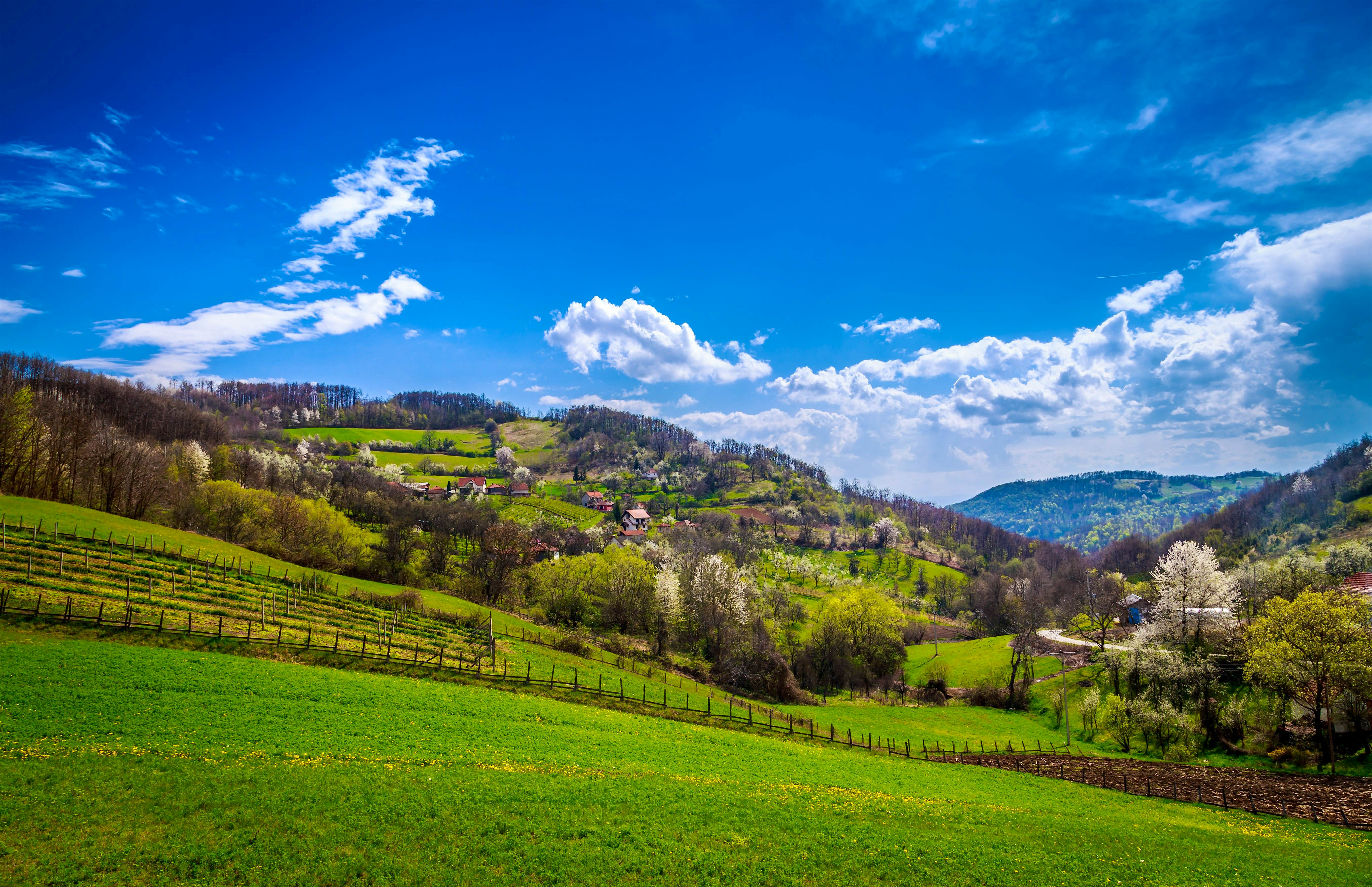 Travel News - 500px Photo ID: 96481619 - Serbia scenery in spring. Small village in Serbia near Zlatibor The countryside around Zlatibor in western Serbia.