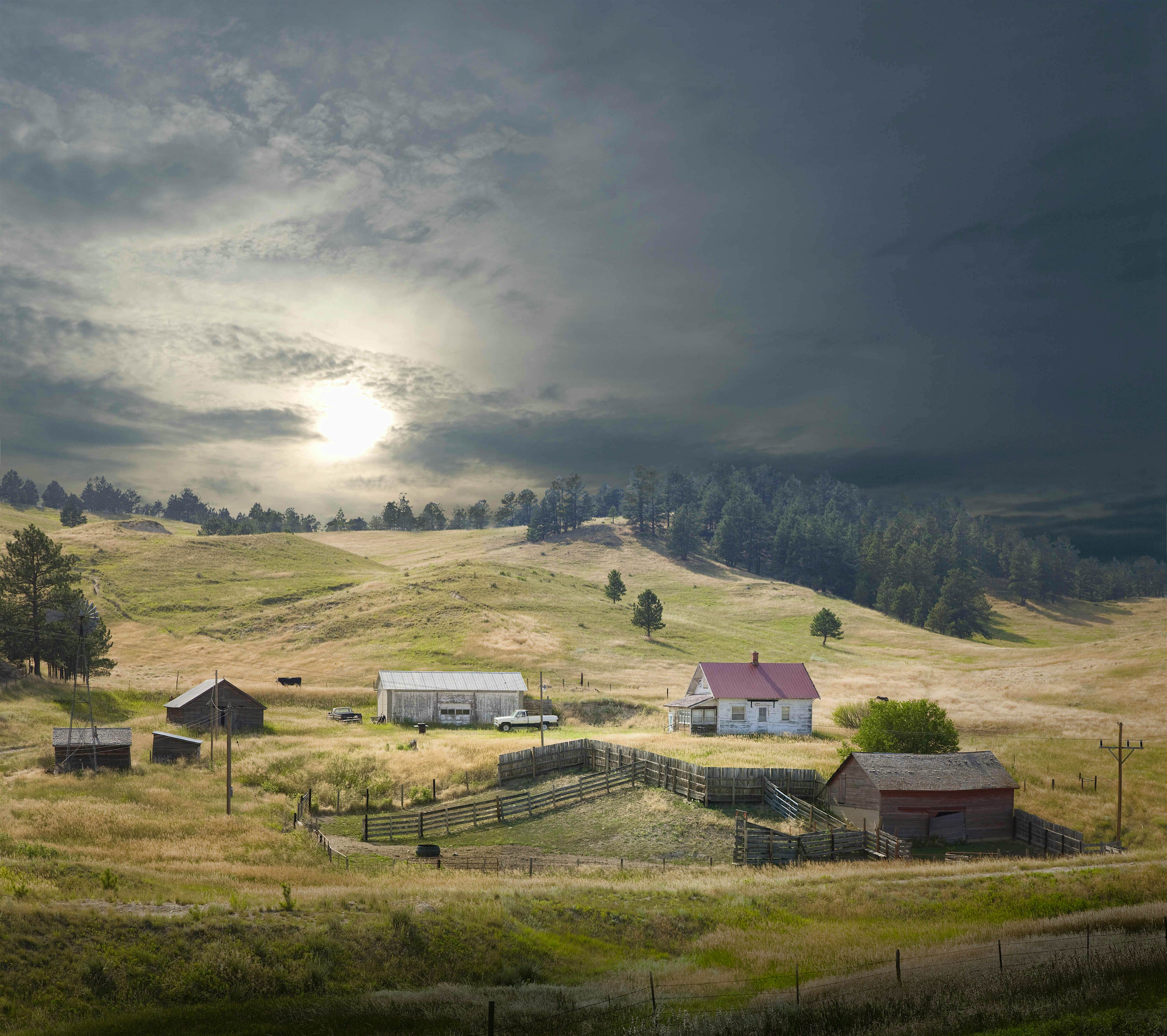 Travel News - eclipse kentucky The sun shines over a Nebraska farm.