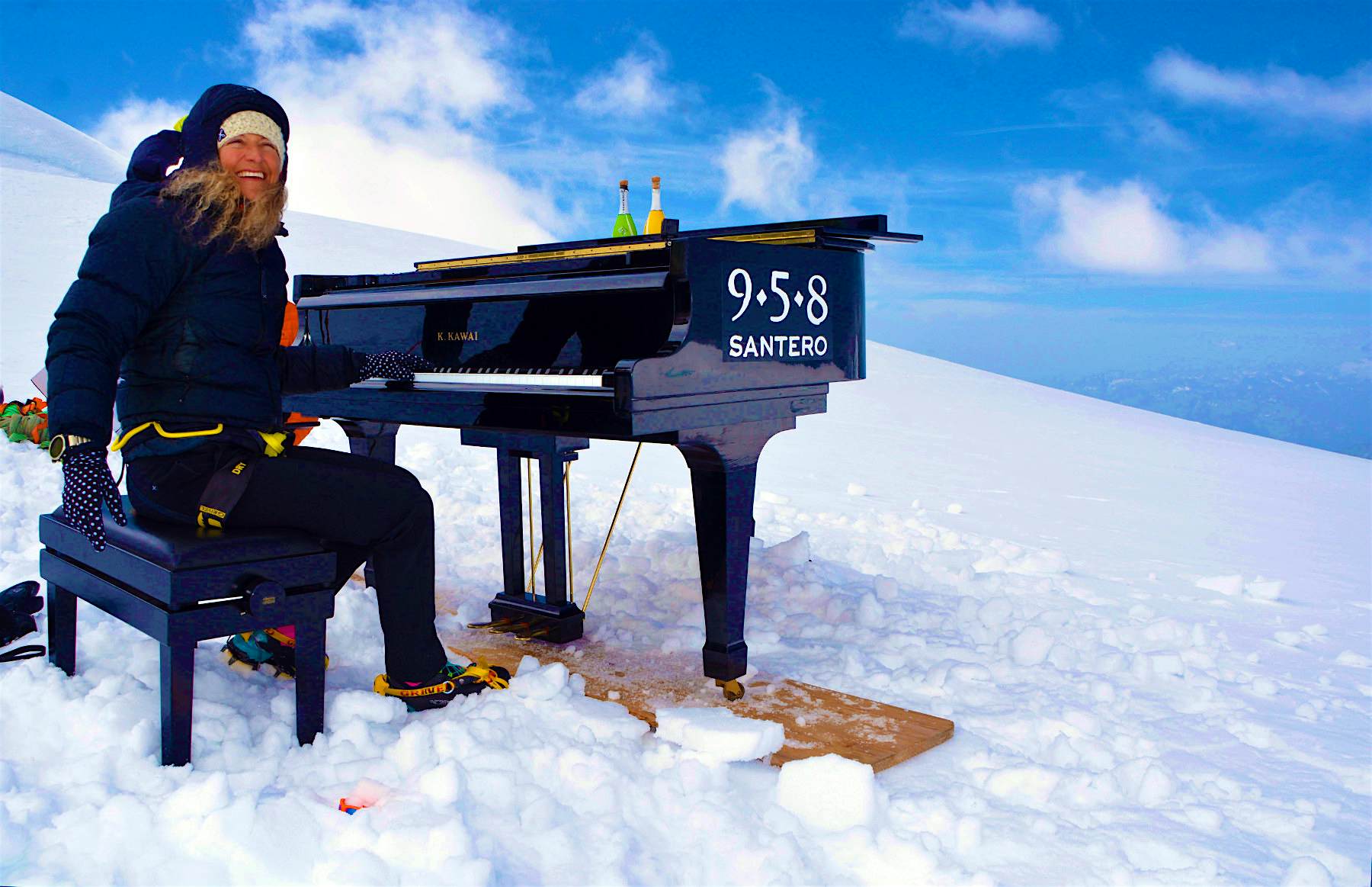Travel News - highest concert in the world Elisa breaks the record for highest piano concert in the world. Image by Joseph Giachino