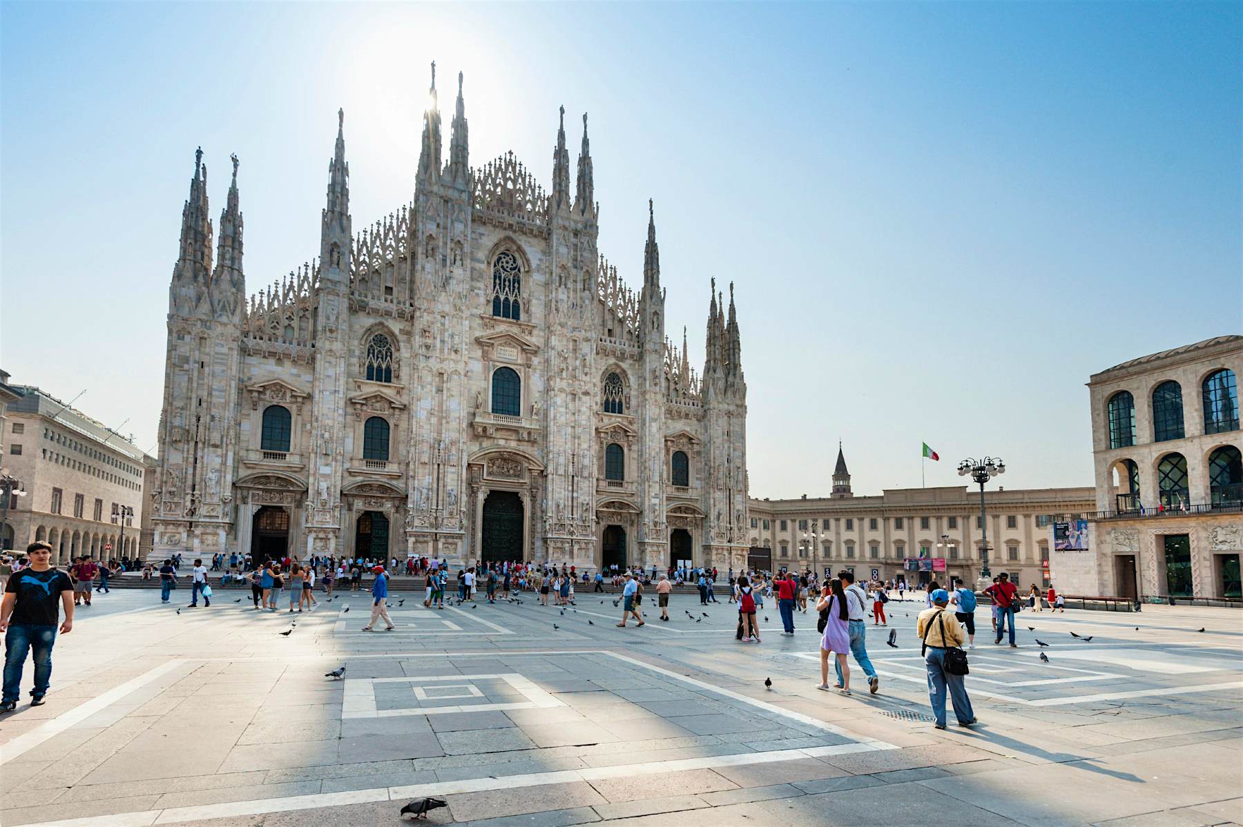 Travel News - selfie stick ban milan The Gothic marble facade of Milan Cathedral.
