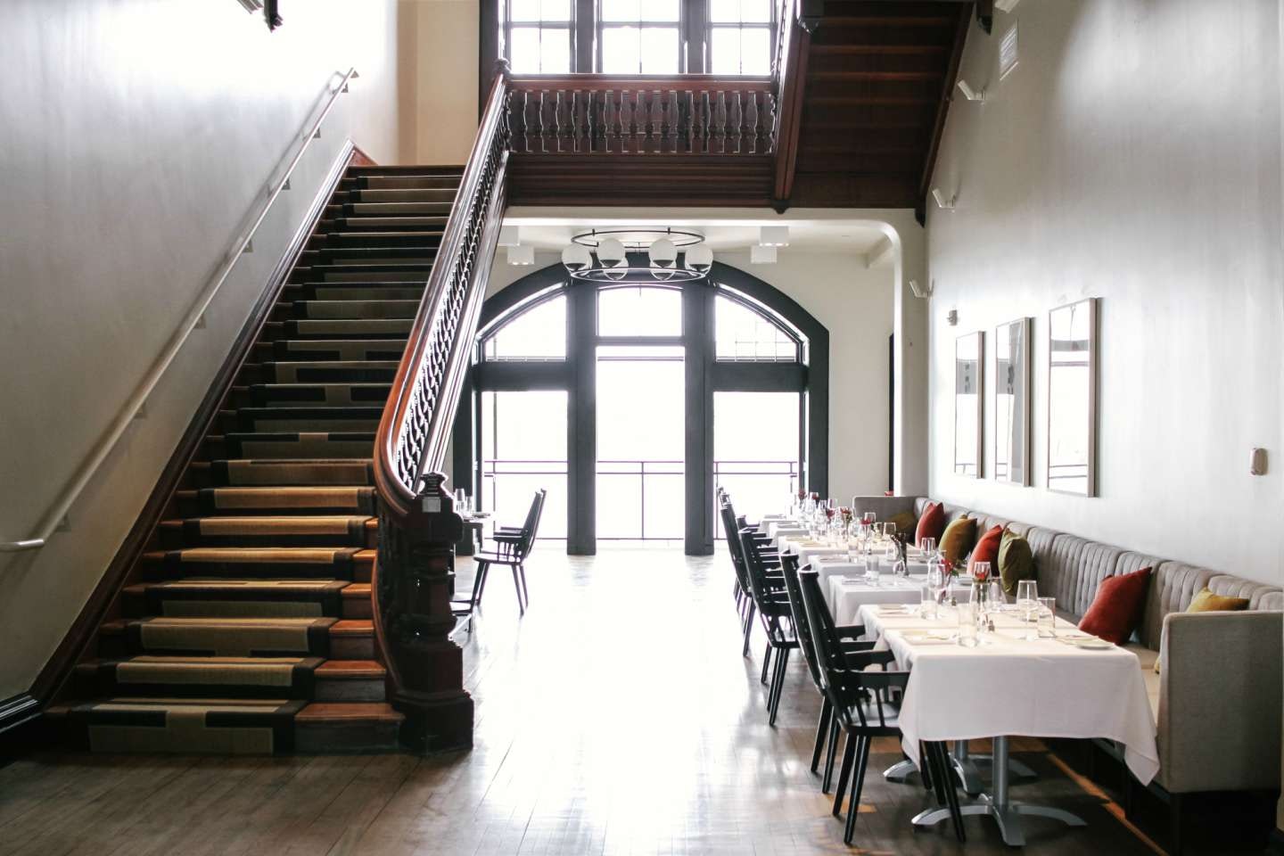 Dining area in the former asylum