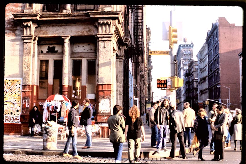Travel News - Carole Teller New York City Archive West Broadway & Broome Street, taken in the mid 1980s by carole teller