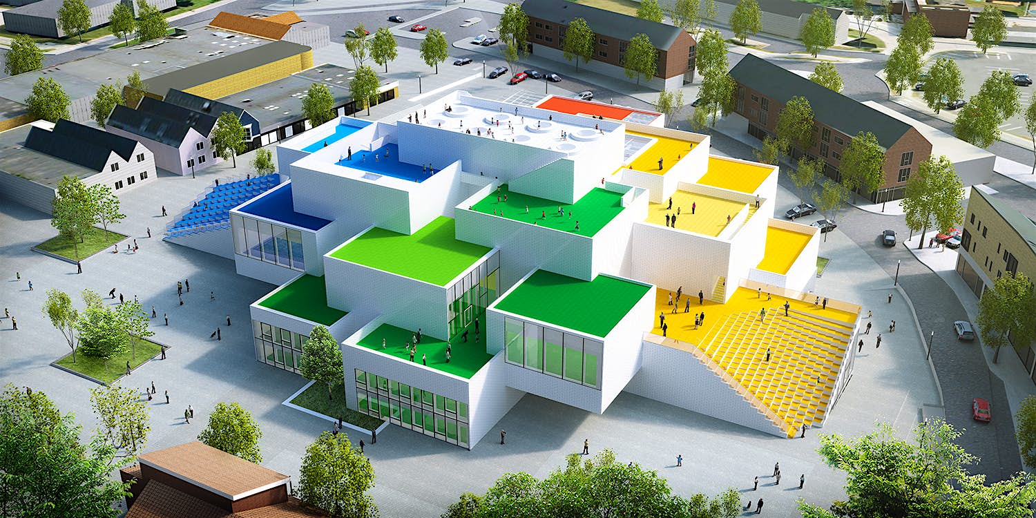 Travel News - HighRes_LEGO-House-from-the-side An artist rendering of the completed LEGO House in Billund Denmark