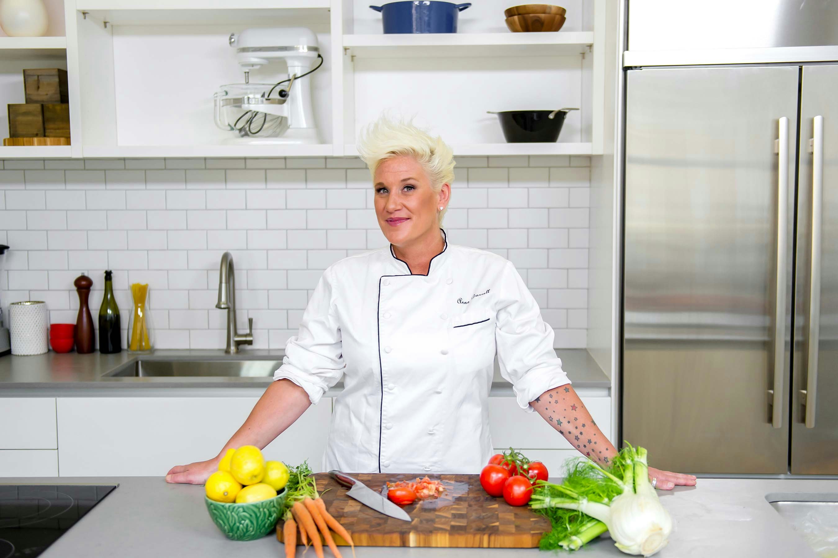 Chef Anne Burrell has overseen the menu at the Cheetos restaurant. Image: The Spotted Cheetah 