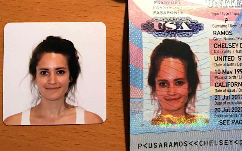 Travel News - chelsey An error distorted Chelsey Ramos' passport photo.