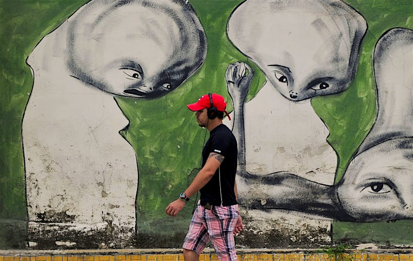 Travel News - CUBA-GRAFFITI-FEATURE Street art in Havana., Cuba