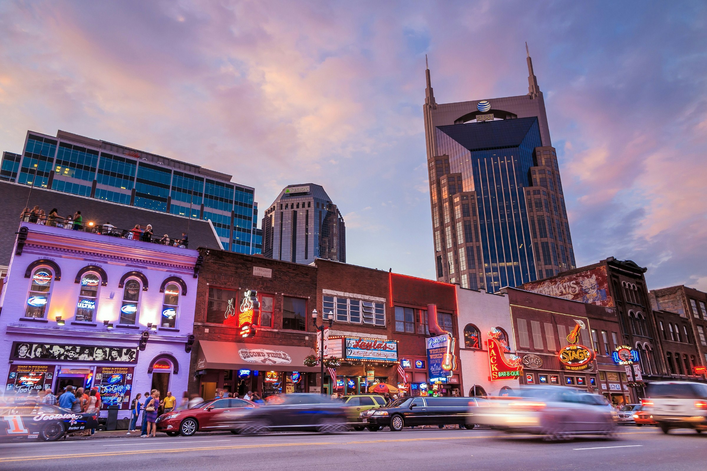 Downtown Nashville cityscape.