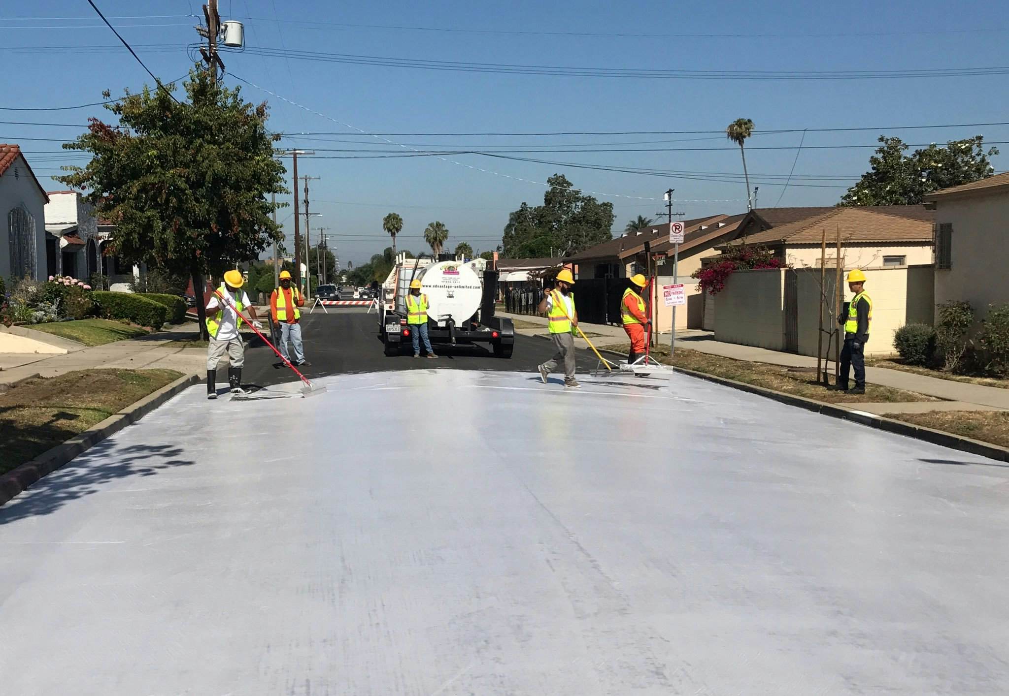 Travel News - white sidewalks