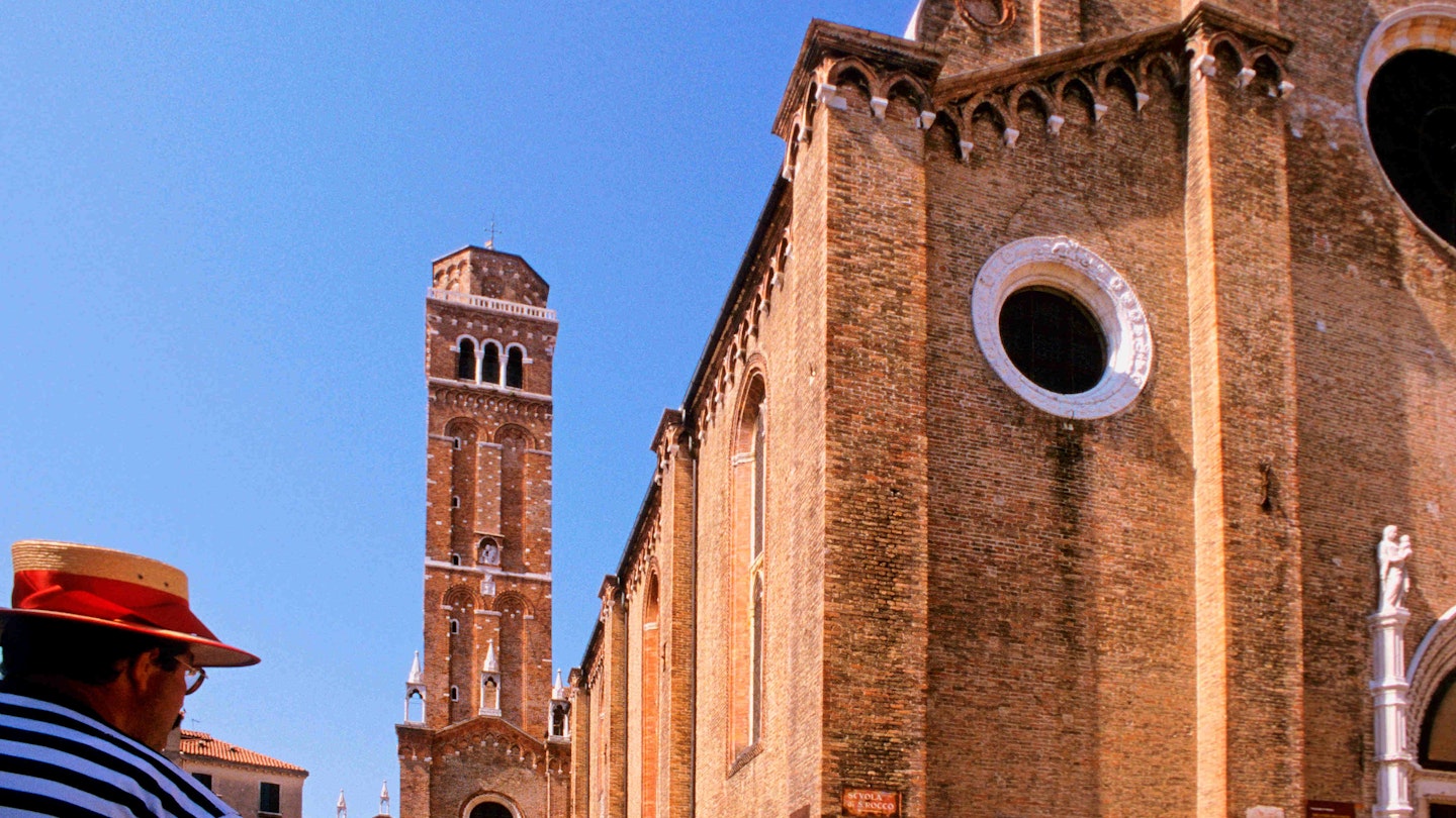 Titian painting restored at Basilica Dei Frari in Venice