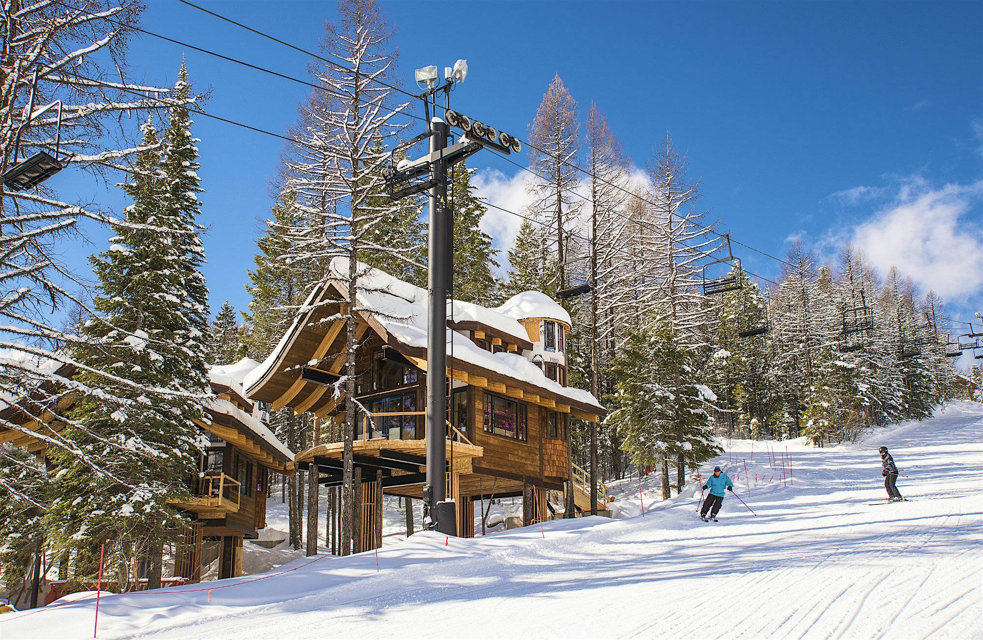 Travel News - Heidi Long March 2017 Ponderosa uphill Ponderosa ski chalet in Montana