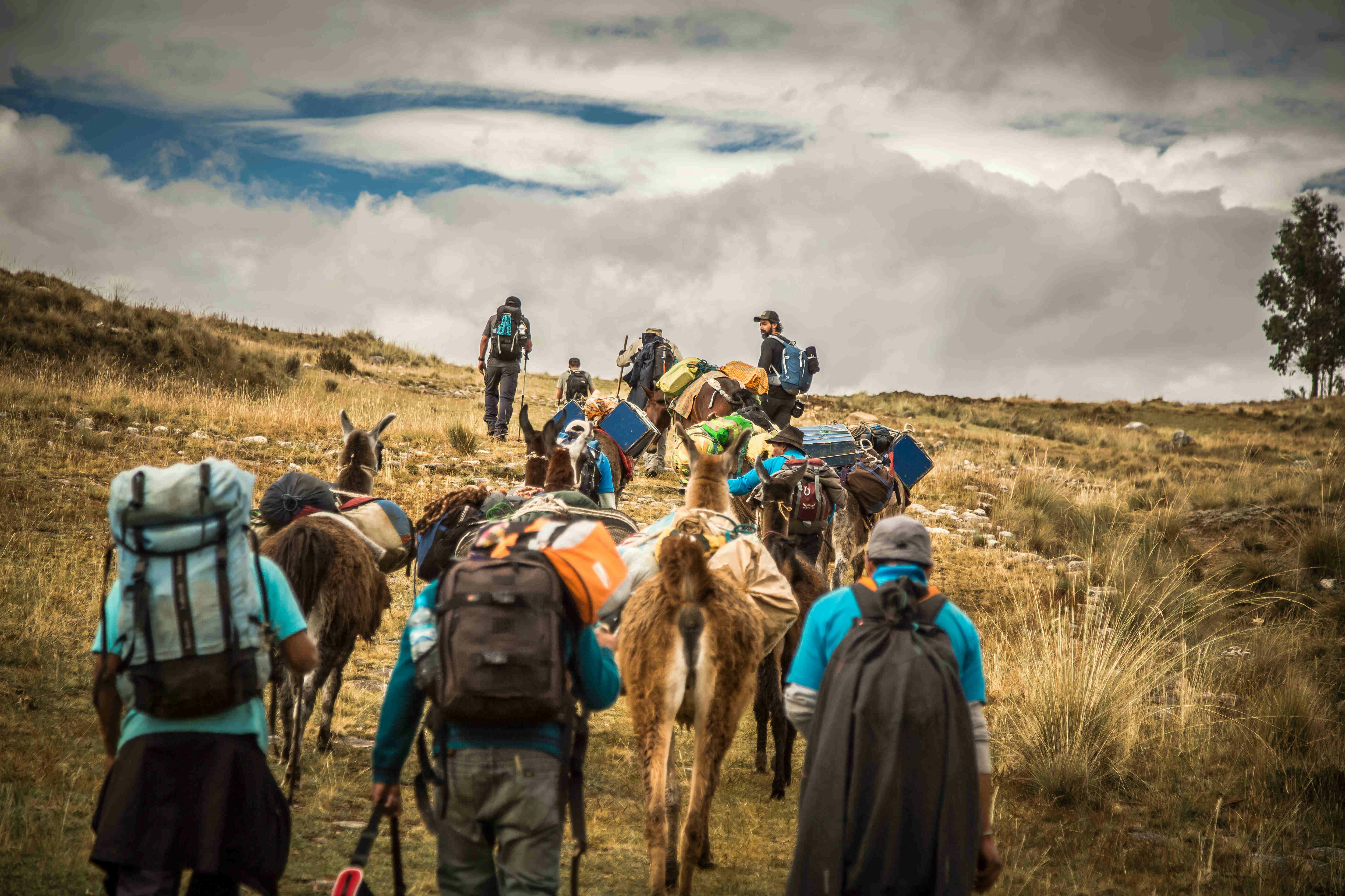 Hiking the Great Inca Trail in northern Peru