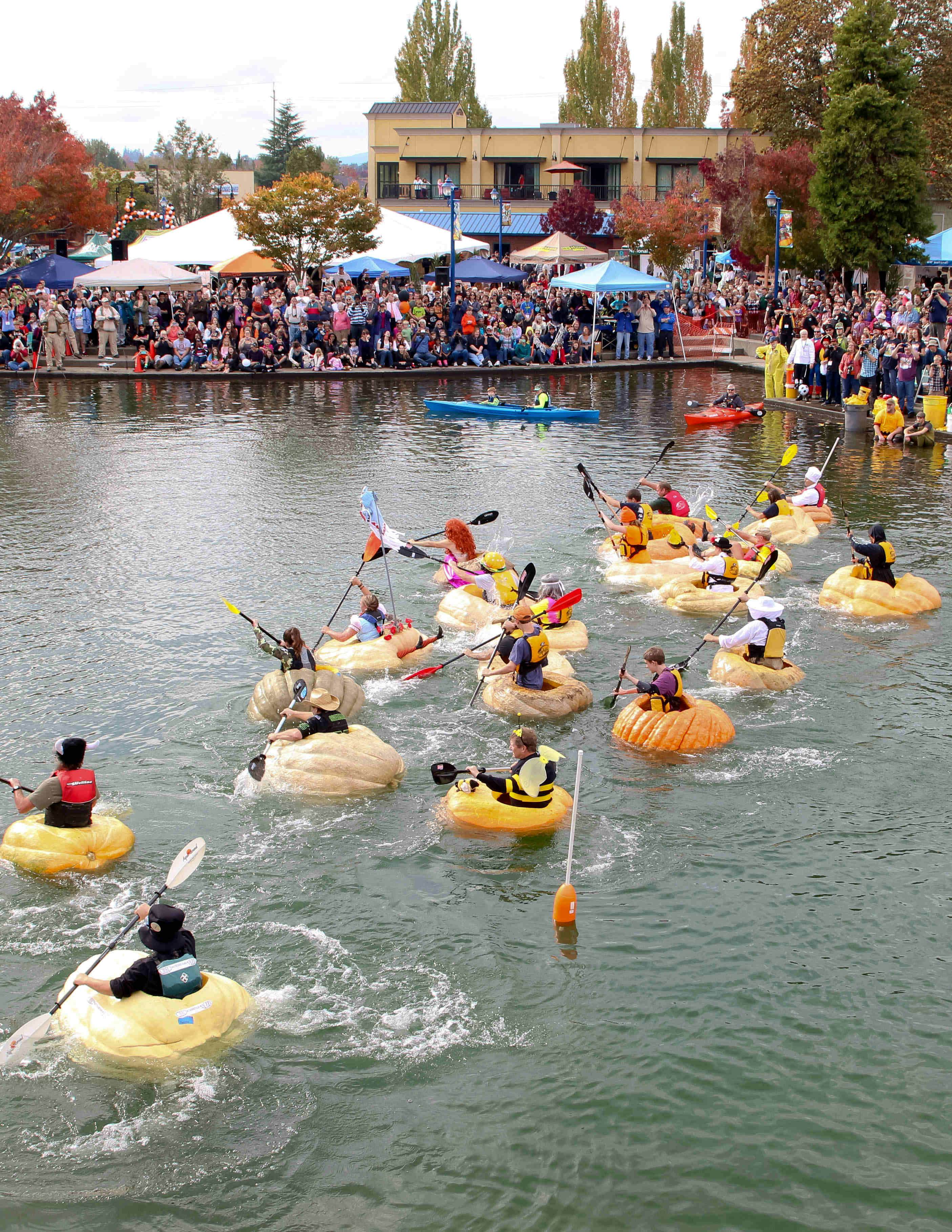 Image result for Giant Pumpkin Kayaking