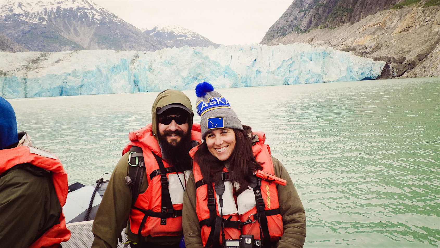 Travel News - Will and Jessica in Alaska Will and Jessica on a visit to a glacier in Alaska
