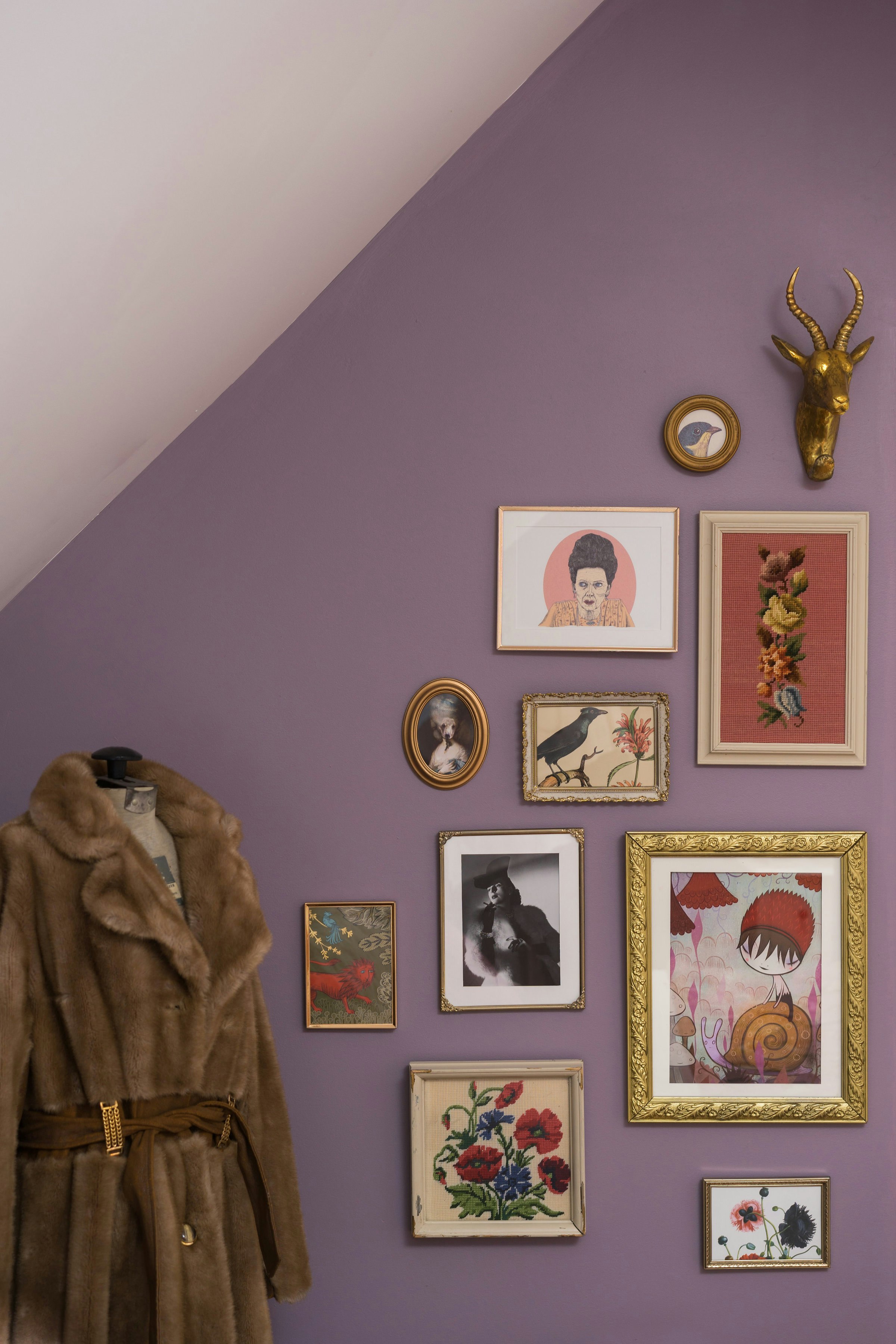 One of the bedrooms inspired by Margot Tenenbaum at Mr. Anderson's House.