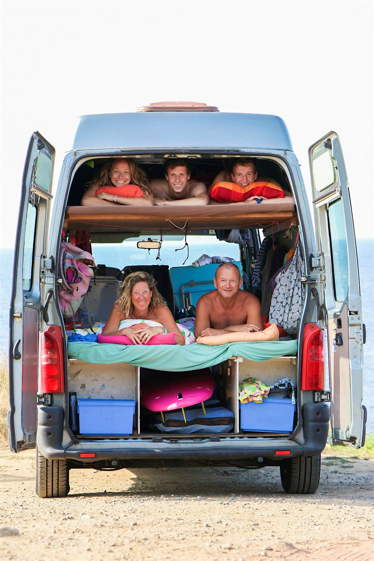 Travel News - Georges and family in their van. Image by mediadrumworld.com George is a second-generation van traveller