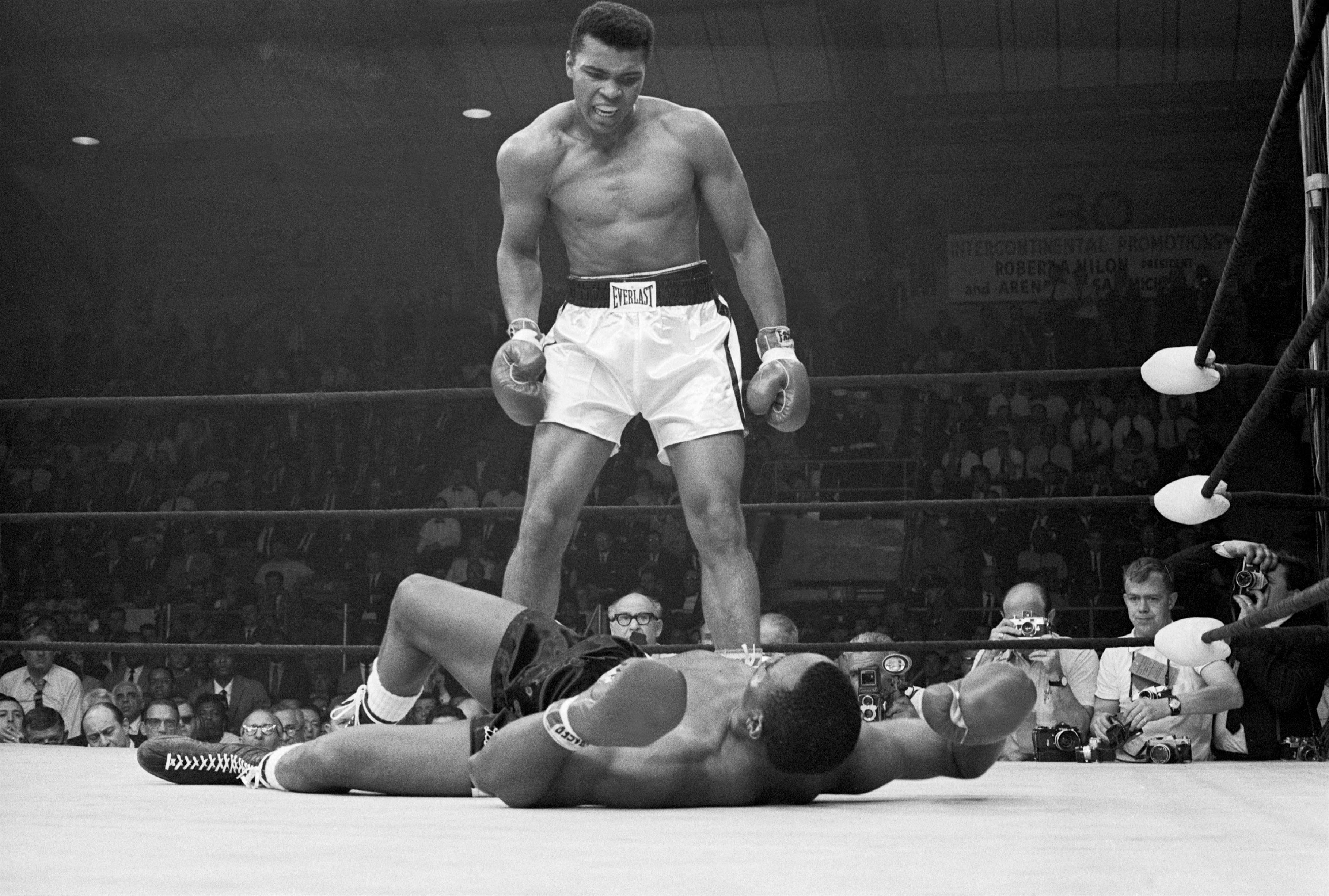 Travel News - Muhammad Ali stands over Sonny Liston Bettman Getty Ali taunts Sonny Liston during their fight in Maine in May, 1965