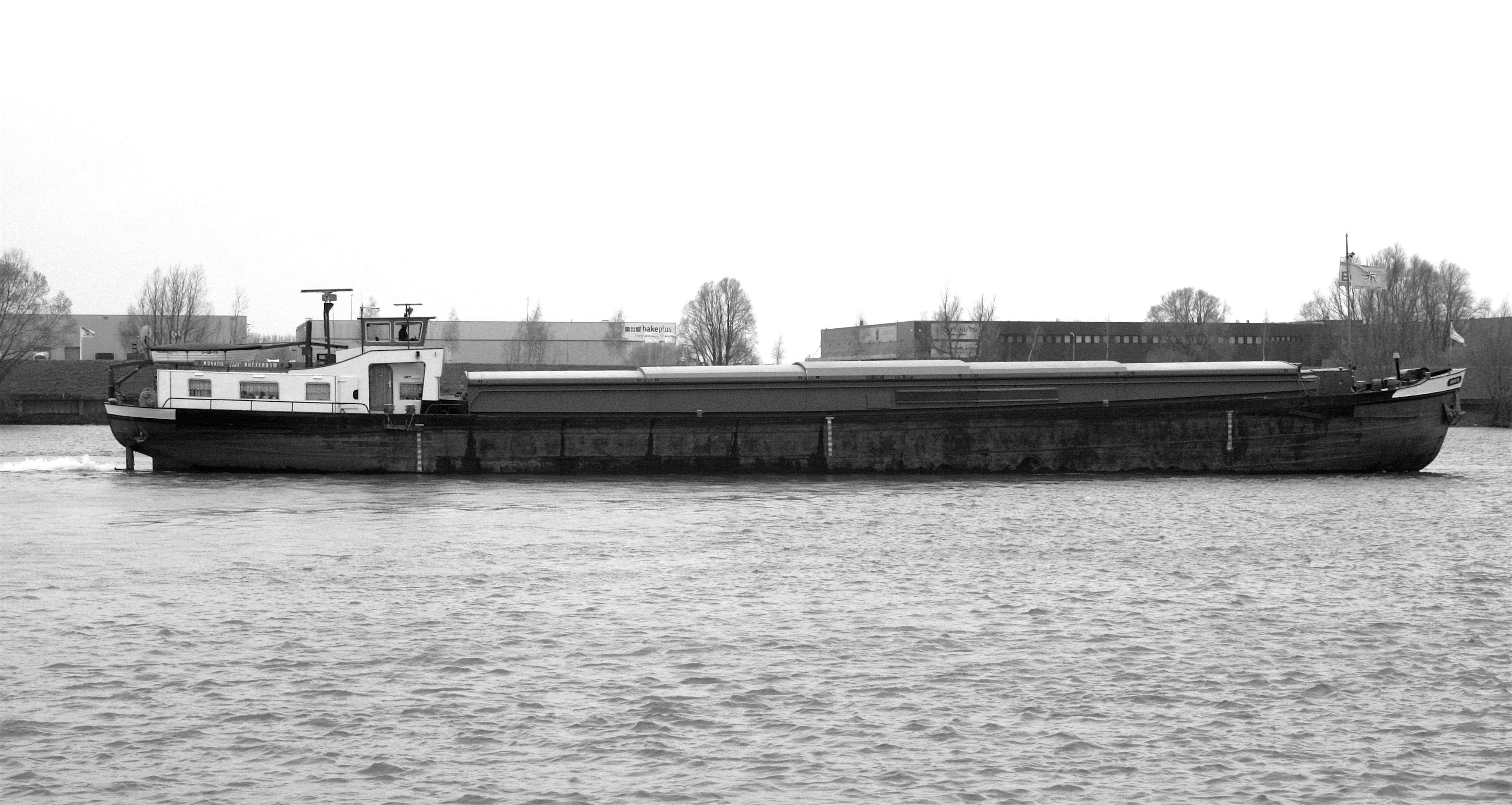 Travel News - The cargo ship De Novatie before it was converted. Image by mediadrumworld.com The De Novatie before it was converted into a houseboat