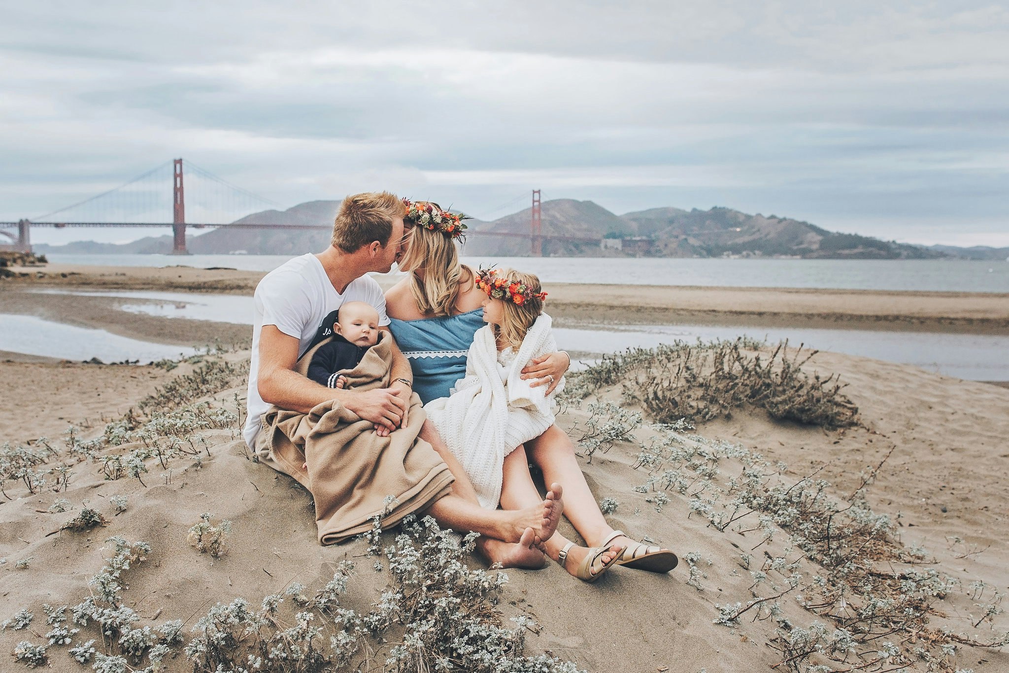 A family portrait taken in San Francisco.