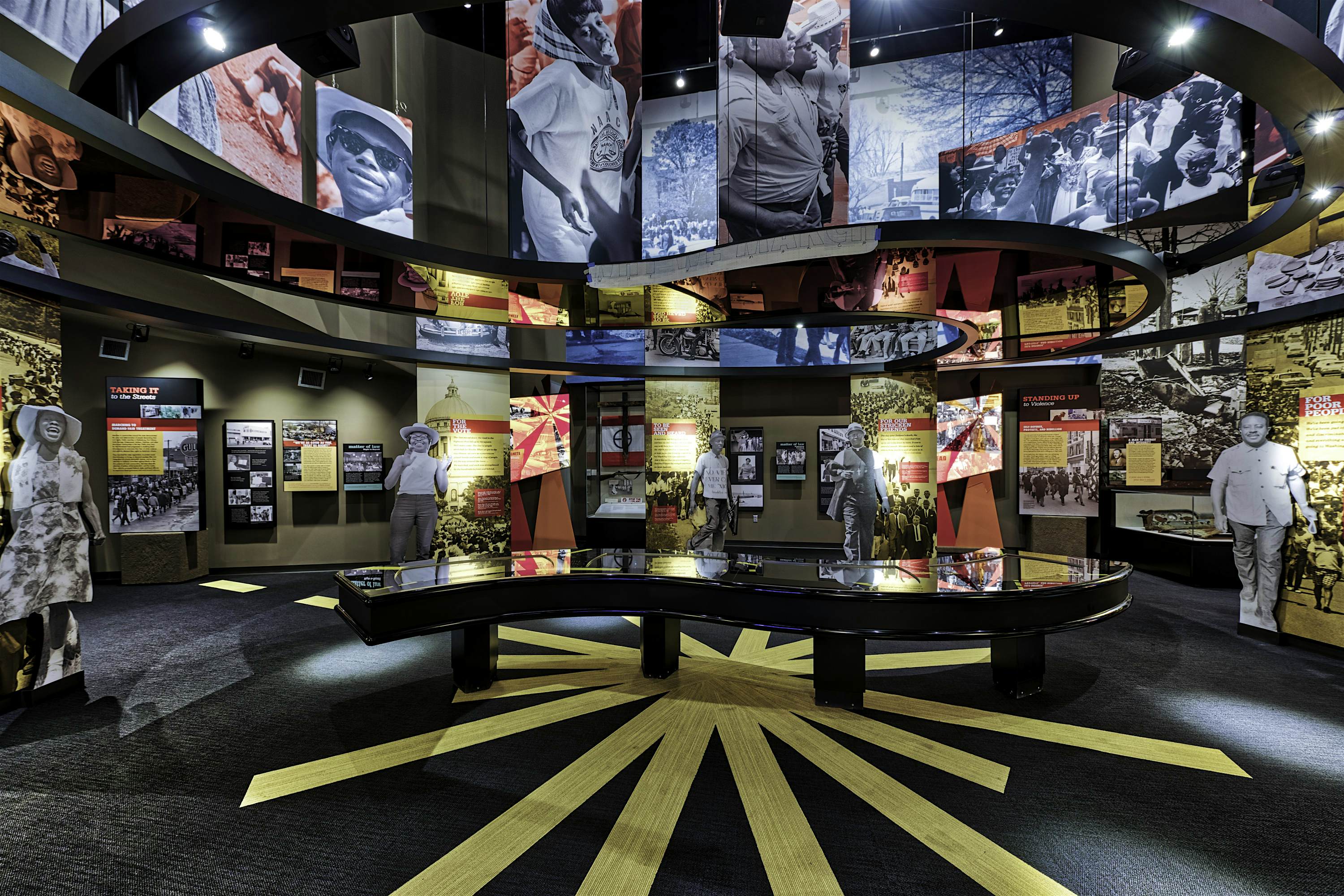Travel News - CRM-20 a view of the Black Empowerment gallery at the Mississippi Civil Rights Museum.