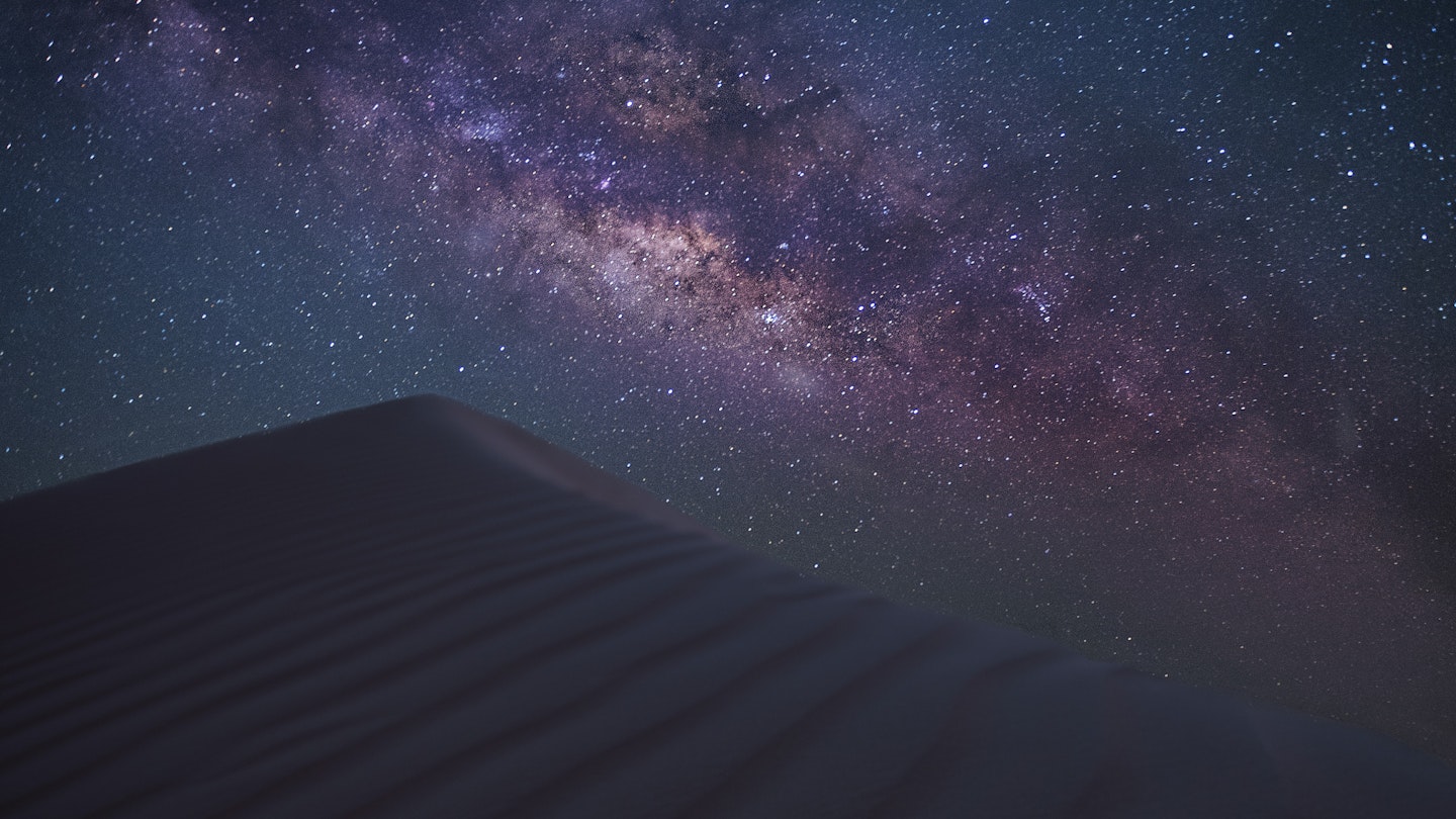 The Milky Way over The Al Qua’a Desert near Abu Dhabi.