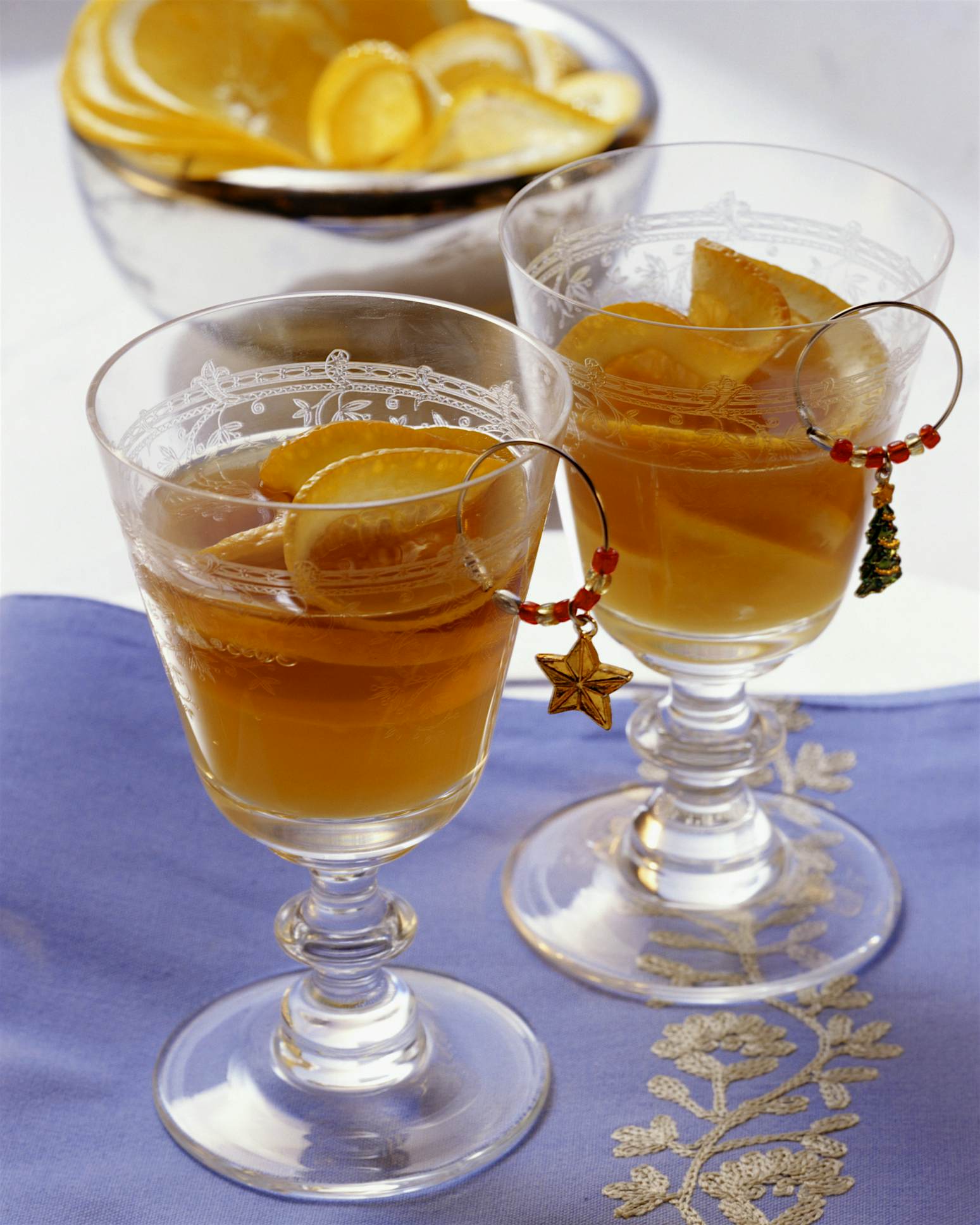 Travel News - Two sherry cocktails with orange as aperitif Travel News - Two sherry cocktails with orange as aperitif