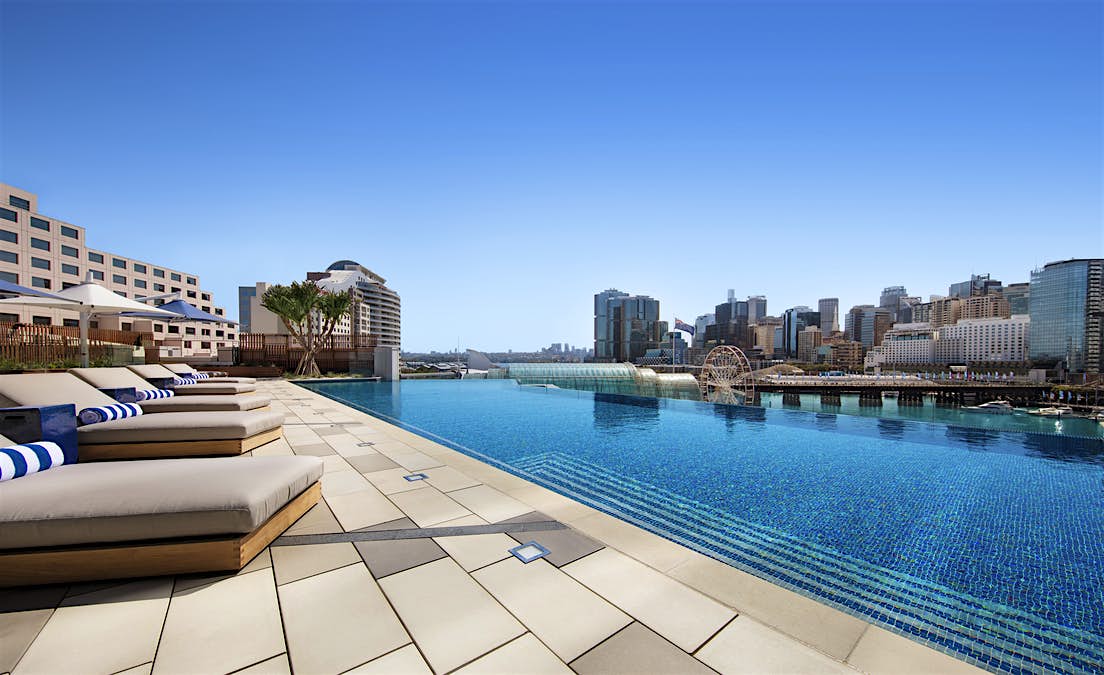 Travel News - Sofitel Sydney Darling Harbour - pool deck Sofitel Sydney Darling Harbour - pool deck