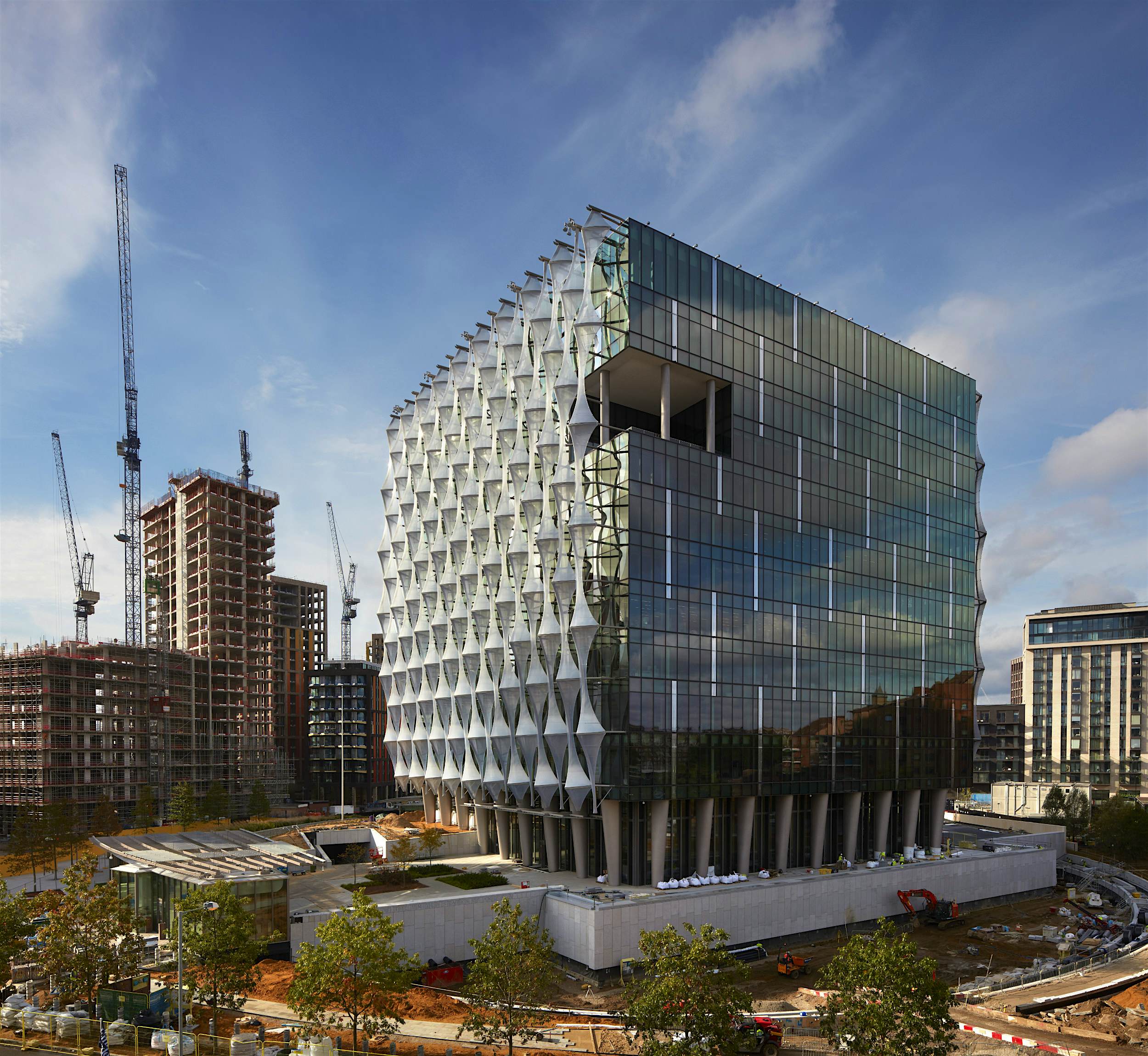 Travel News - US Embassy, Nine Elms, London The futuristic building has been designed to be energy efficient as well as secure.
