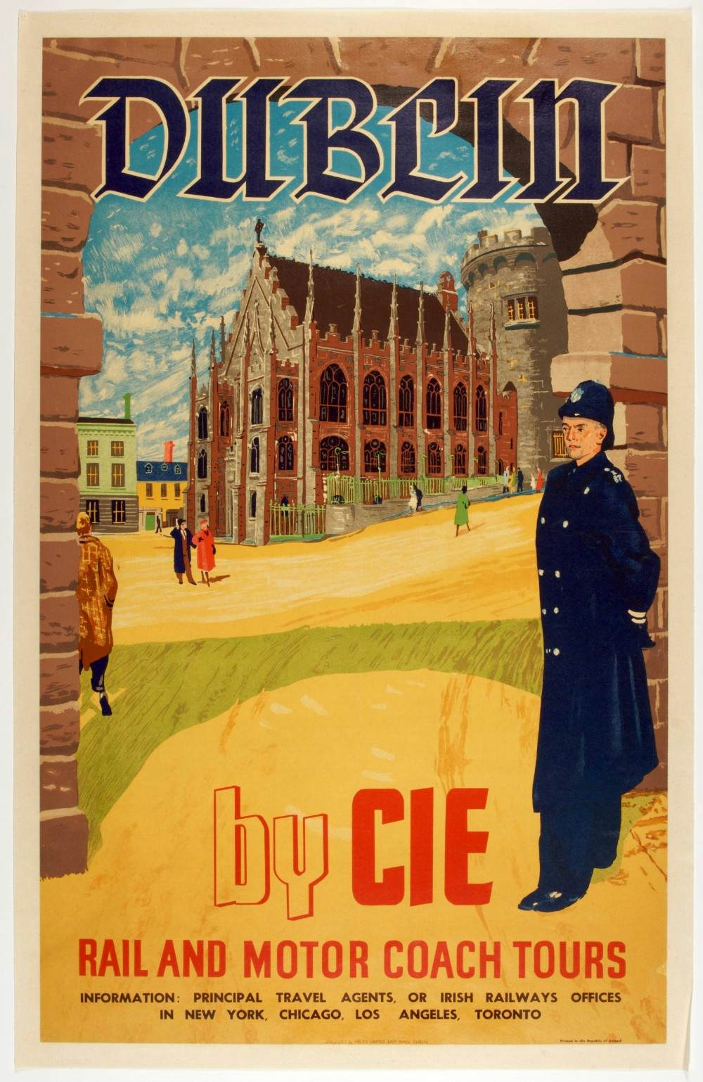 Southern Railway London England Paris Vintage Travel Advertisement Art Poster 