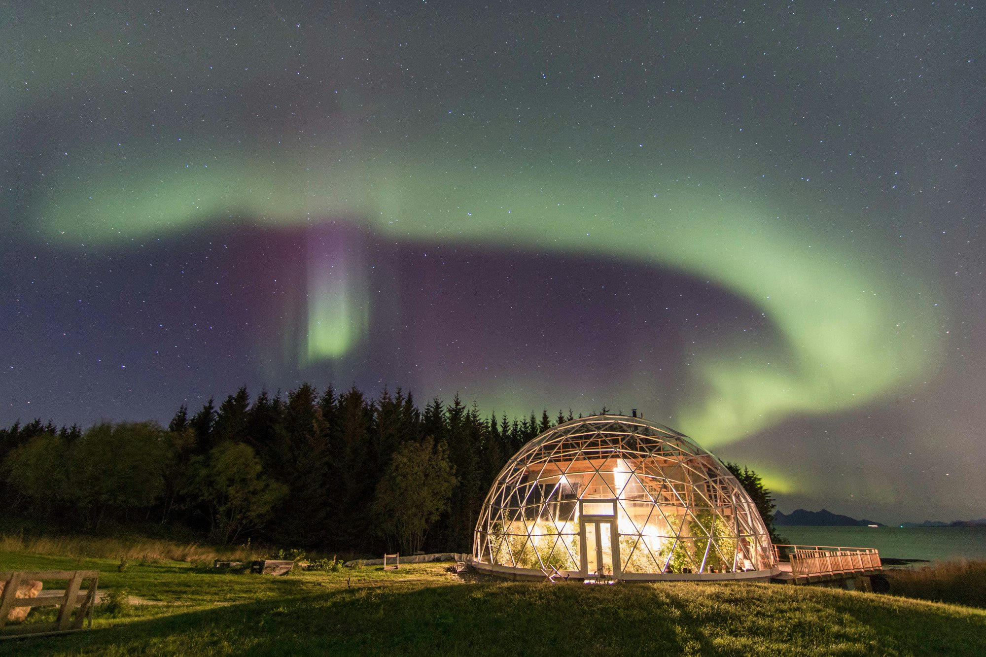 Eco igloo home in northern Norway