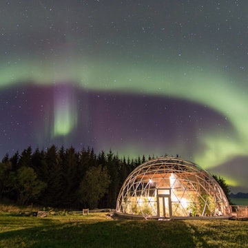 Eco igloo home in northern Norway