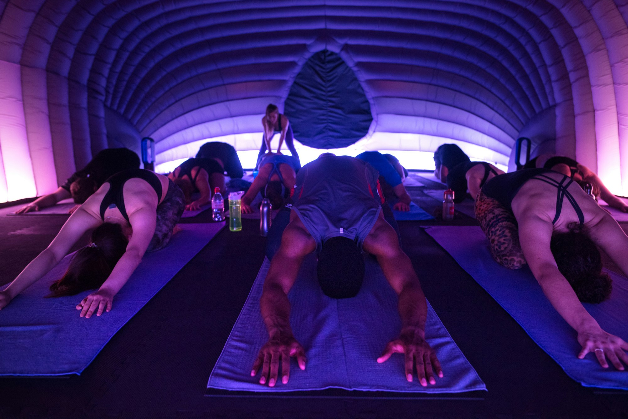Our hot yoga room is outfitted with state-of-the-art hot yoga equipment  that offers