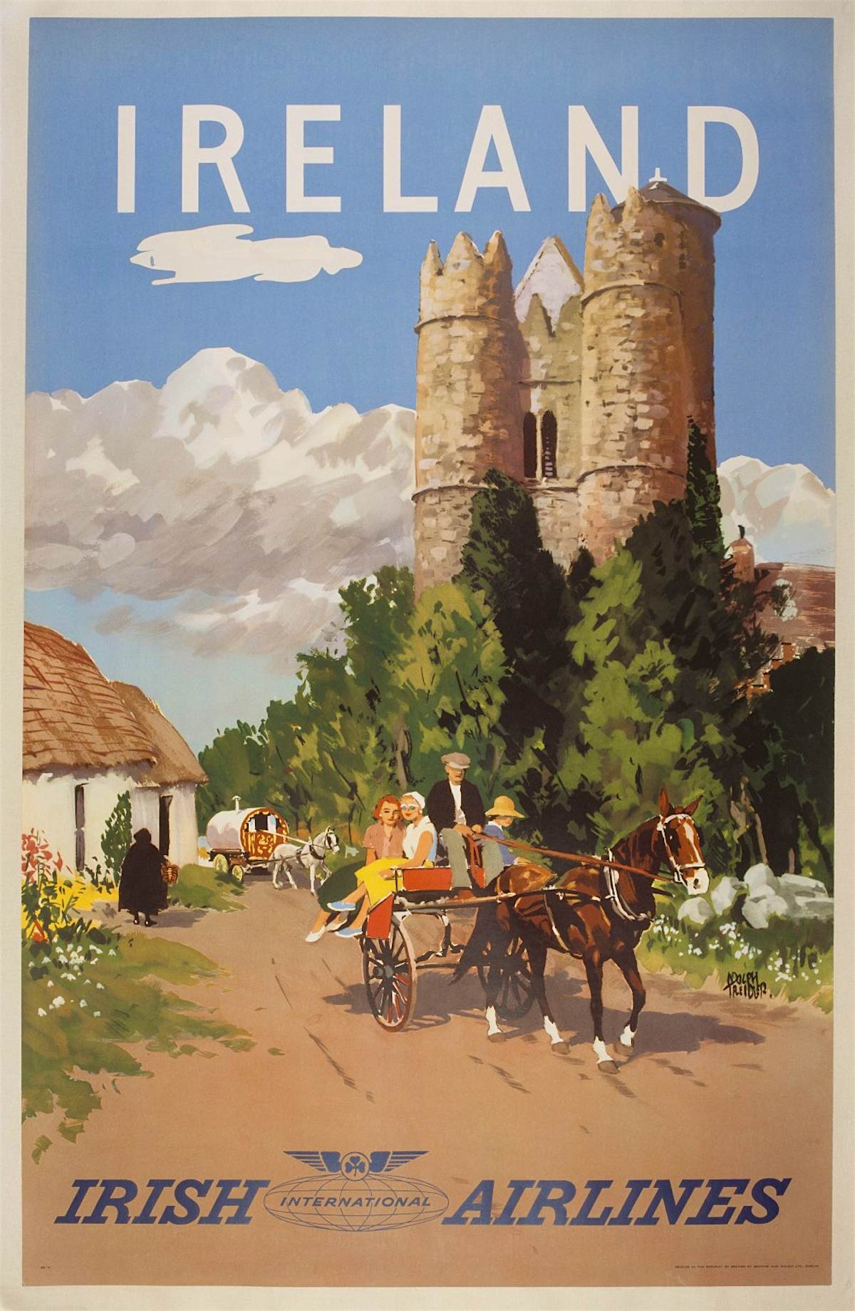 Step back in time with vintage tourism posters depicting