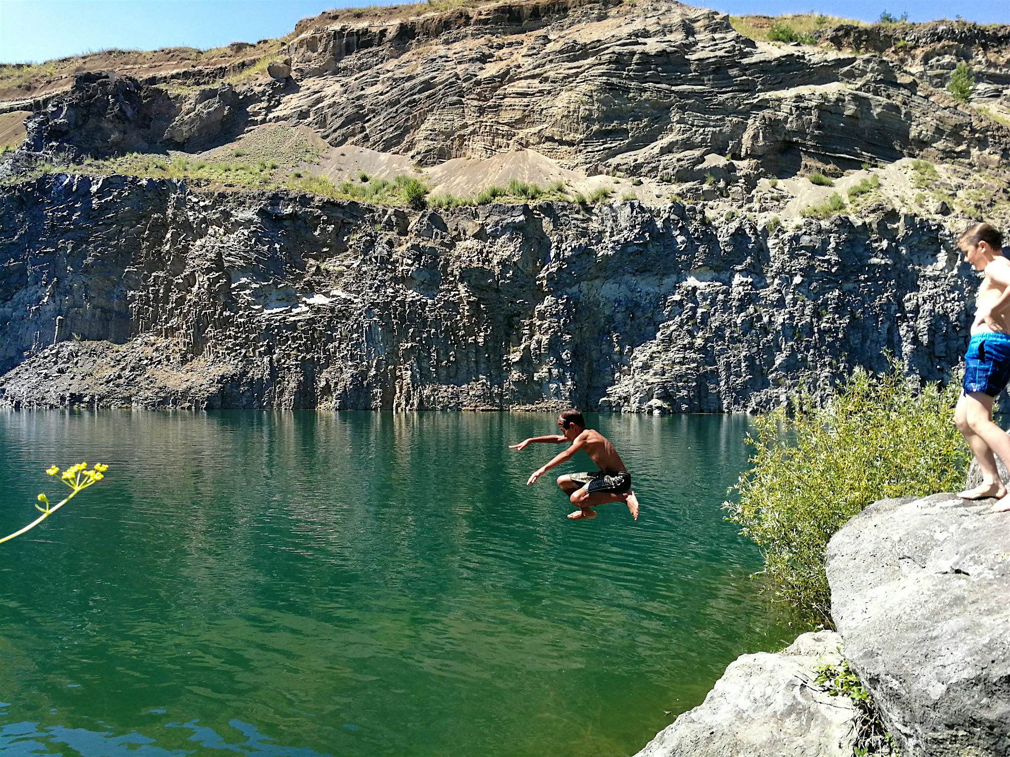 Travel News - Swimming in the lake LAke swimming in Transylvania