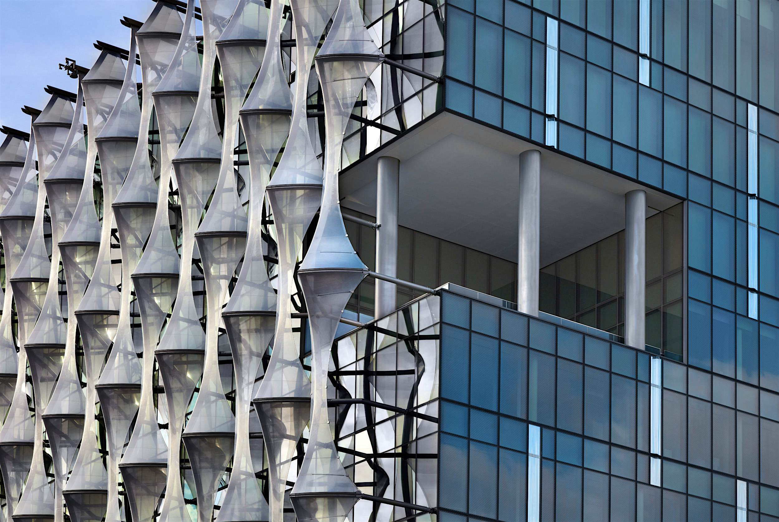 Travel News - US Embassy, Nine Elms, London Details of the building's unique facade.