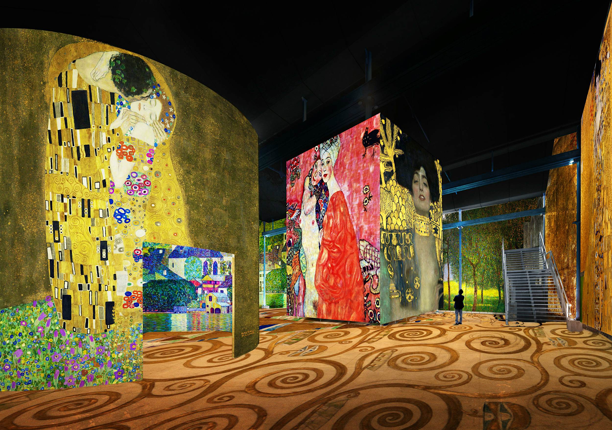 Travel News - 3 - Simulation Klimt – Atelier des Lumières © Culturespaces _ Nuit de Chine A special programme on the works of Austrian artist Gustav Klimt and his former student Egon Schiele will be part of the centre's launch.