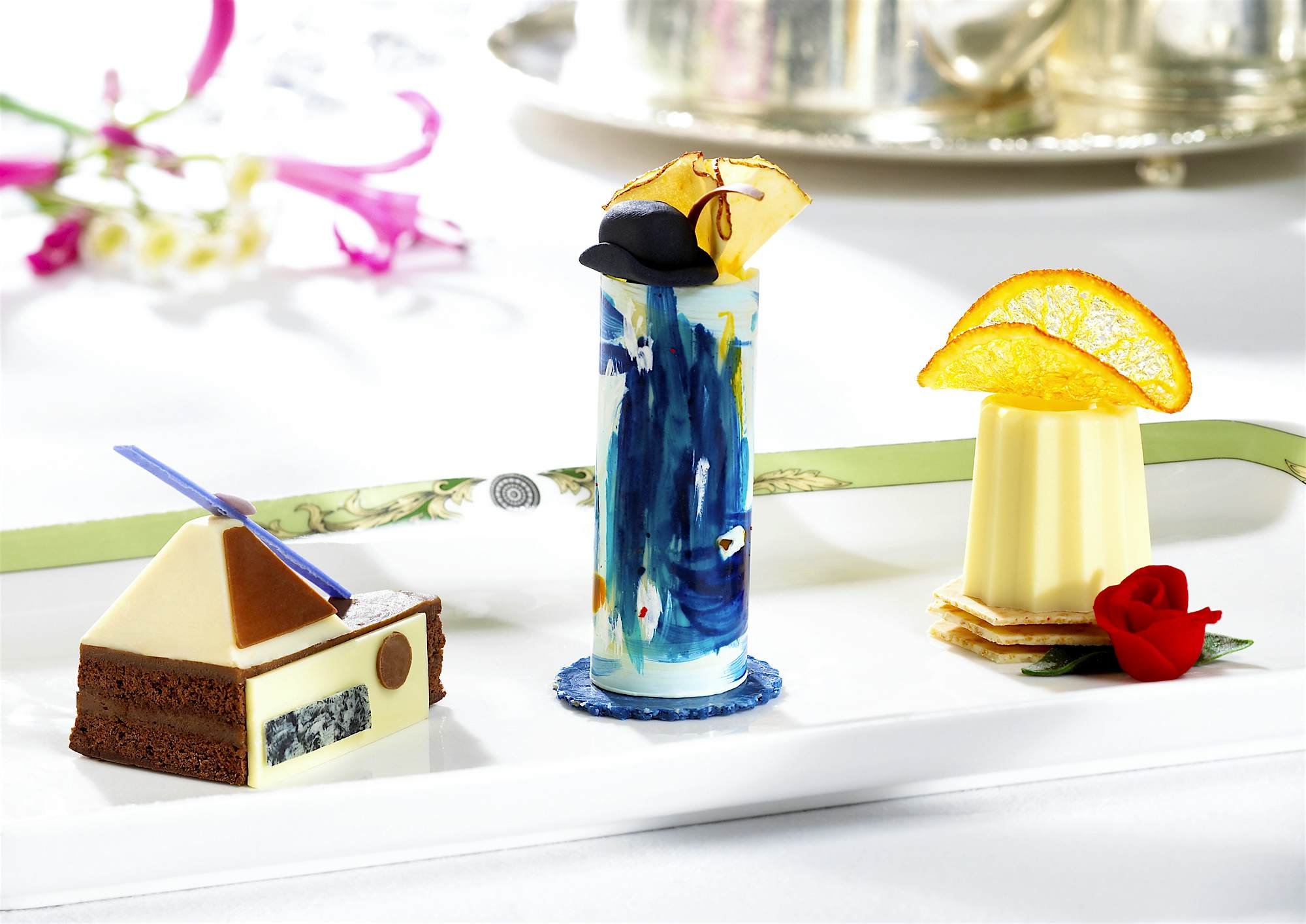 Travel News - 3 art pastries The Art Tea at The Merrion sees chefs creating colourful delights based on the hotel's private art collection.