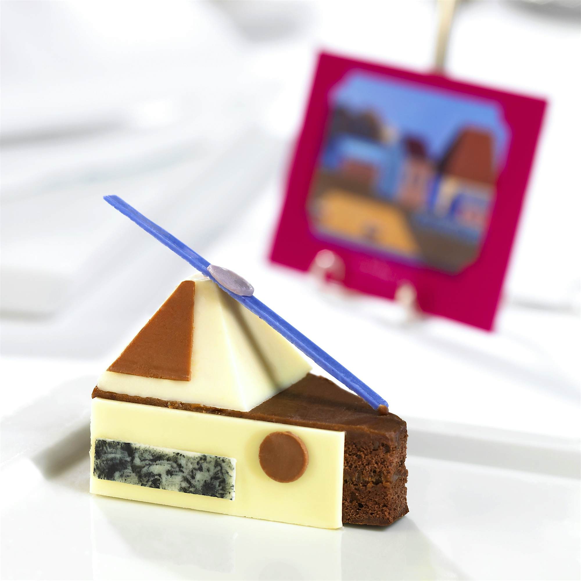 Travel News - Farm Buildings Stephen McKenna Hazelnut Gateau with a Coffee Bavarois inspired by Farm Buildings by Stephen McKenna.