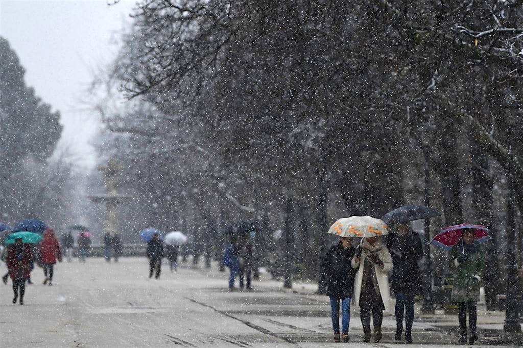 Travel News - TOPSHOT-SPAIN-SNOW-WEATHER Travel News - TOPSHOT-SPAIN-SNOW-WEATHER