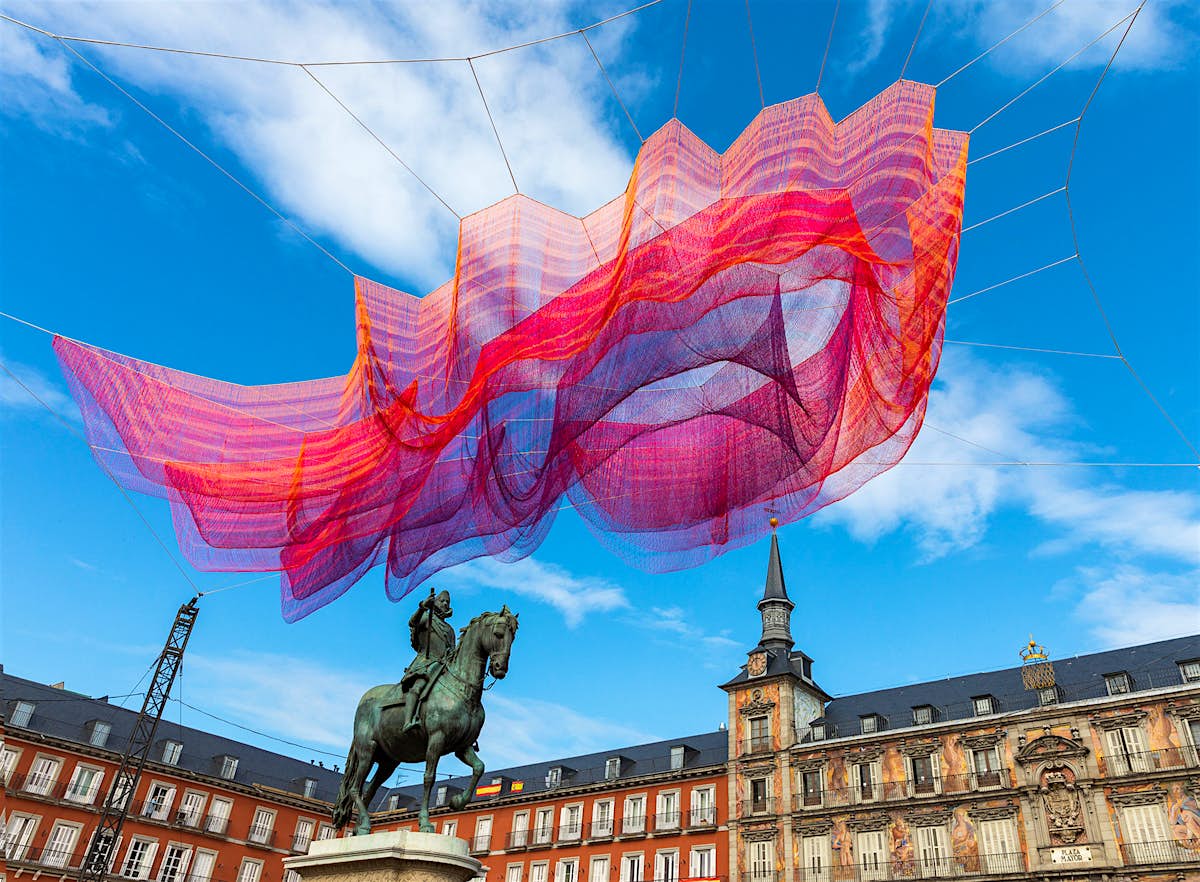 Madrid S Plaza Mayor Celebrates 400th Anniversary With A Colourful