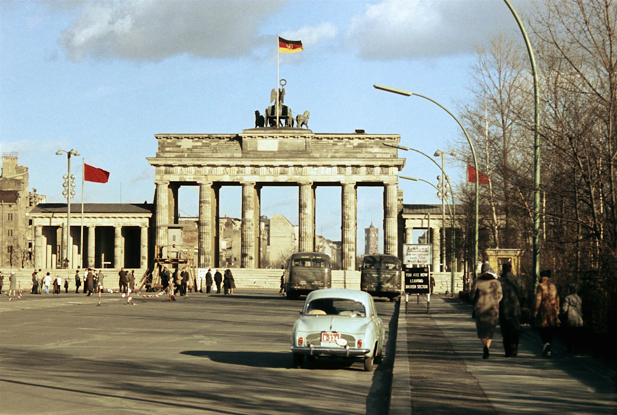 Travel News - Brandenburg Gate closed during period of Berlin Wall, Berlin, Germany An image of the Brandenburg Gate is etched on the back of each watch